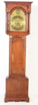 EARLY 19TH CENTURY GEORGE III EIGHT DAY GRANDFATHER CLOCK