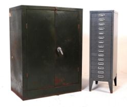 BISLEY - MID CENTURY GREY MULTI DRAWER FILING CABINET