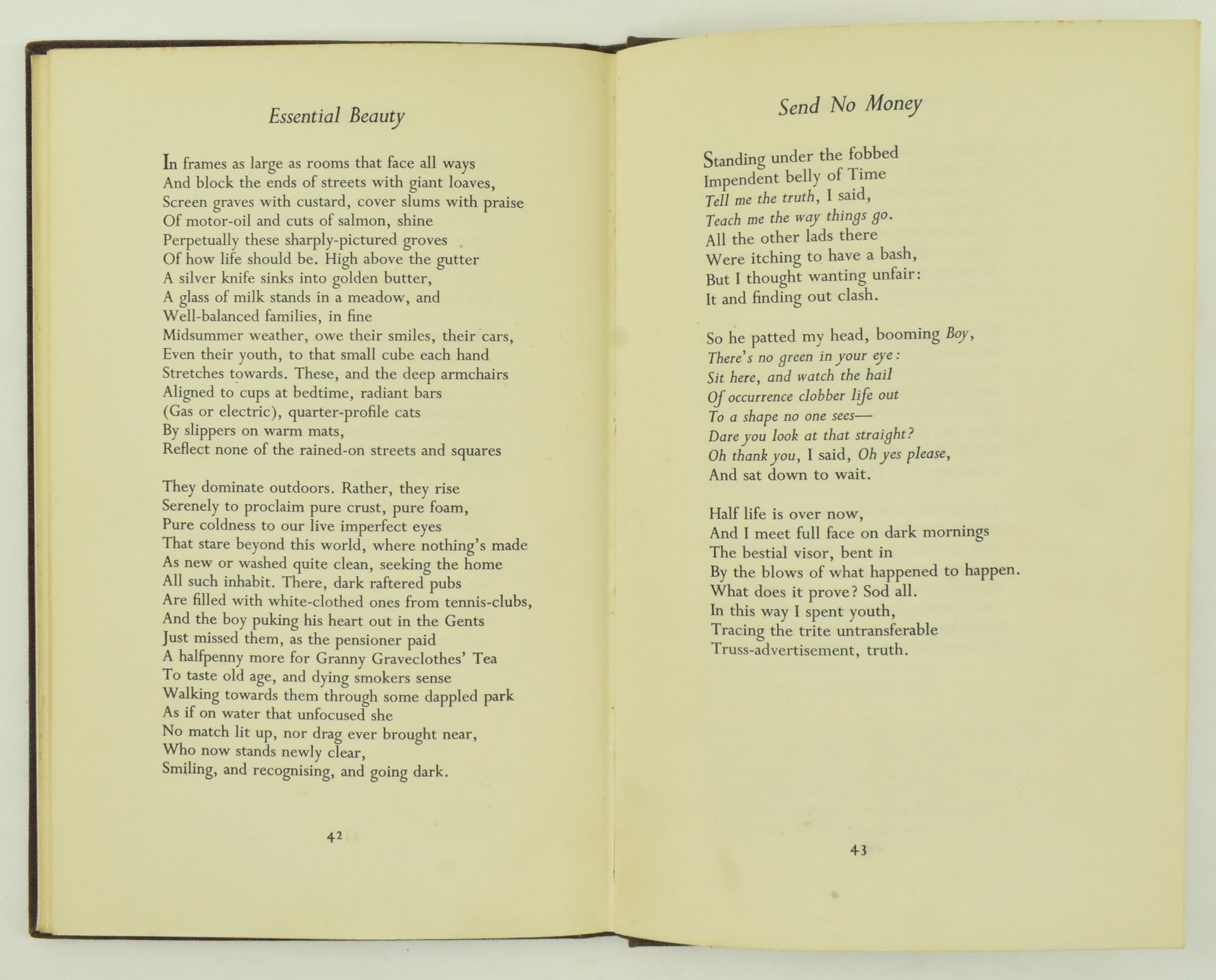 LARKIN, PHILIP. 1964 THE WHITSUN WEDDINGS IN DUST WRAPPER - Image 8 of 8