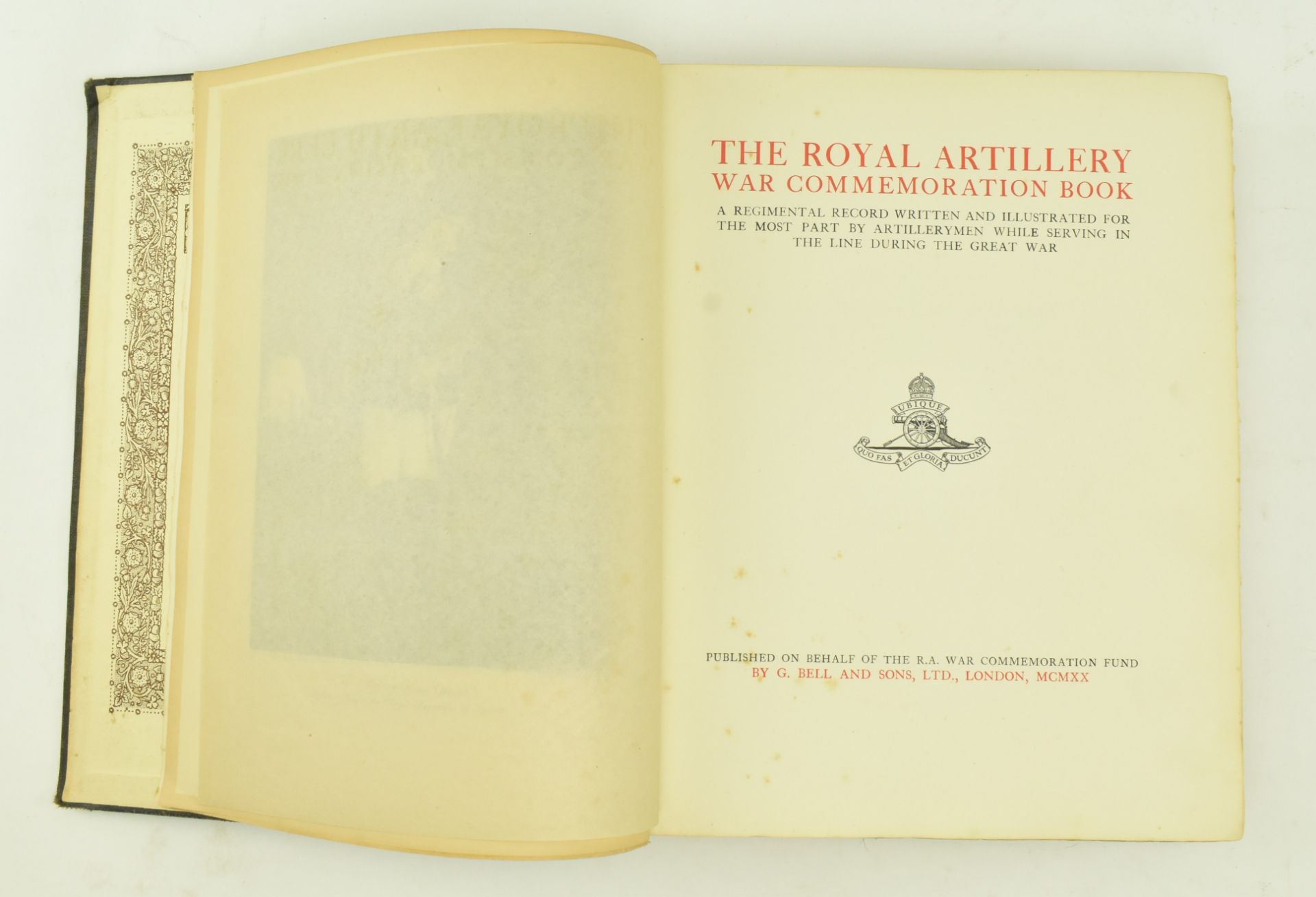 1920 THE ROYAL ARTILLERY WAR COMMEMORATION BOOK & ANOTHER - Image 3 of 12