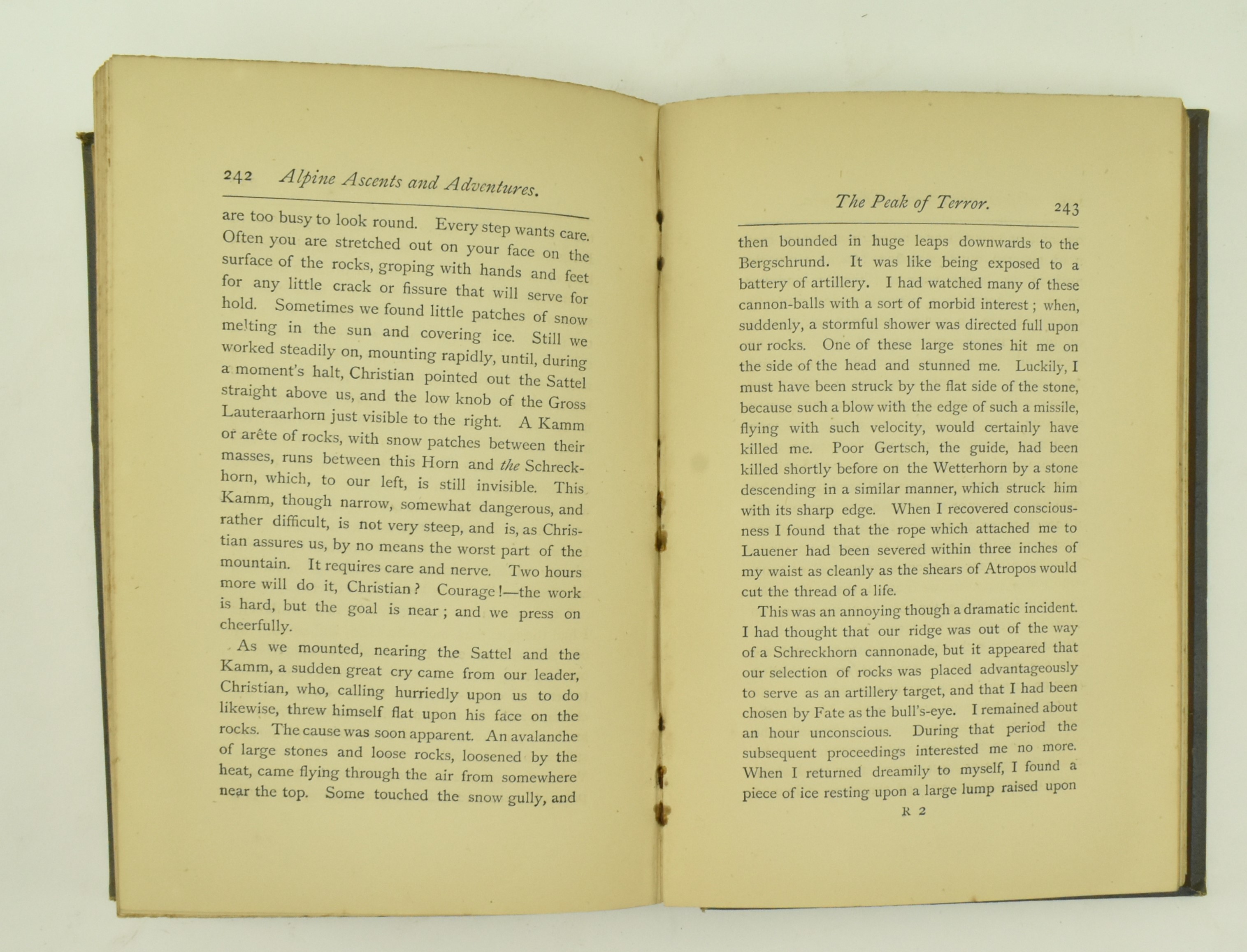 MOUTAINEERING INTEREST. TWO VICTORIAN BOOKS IN ORIG BINDINGS - Image 6 of 11