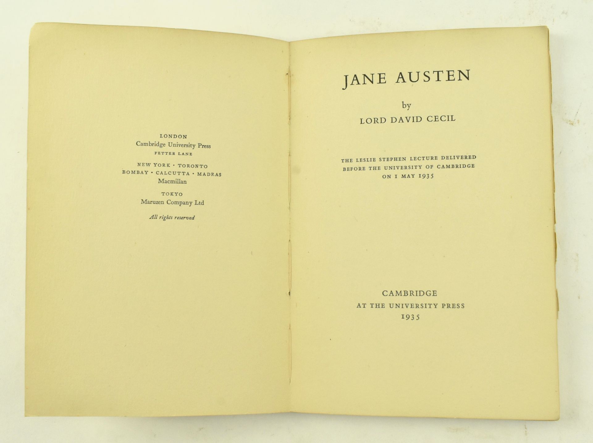 JANE AUSTEN. FOUR 20TH CENTURY PREVIOUSLY UNPUBLISHED WORKS - Image 8 of 9