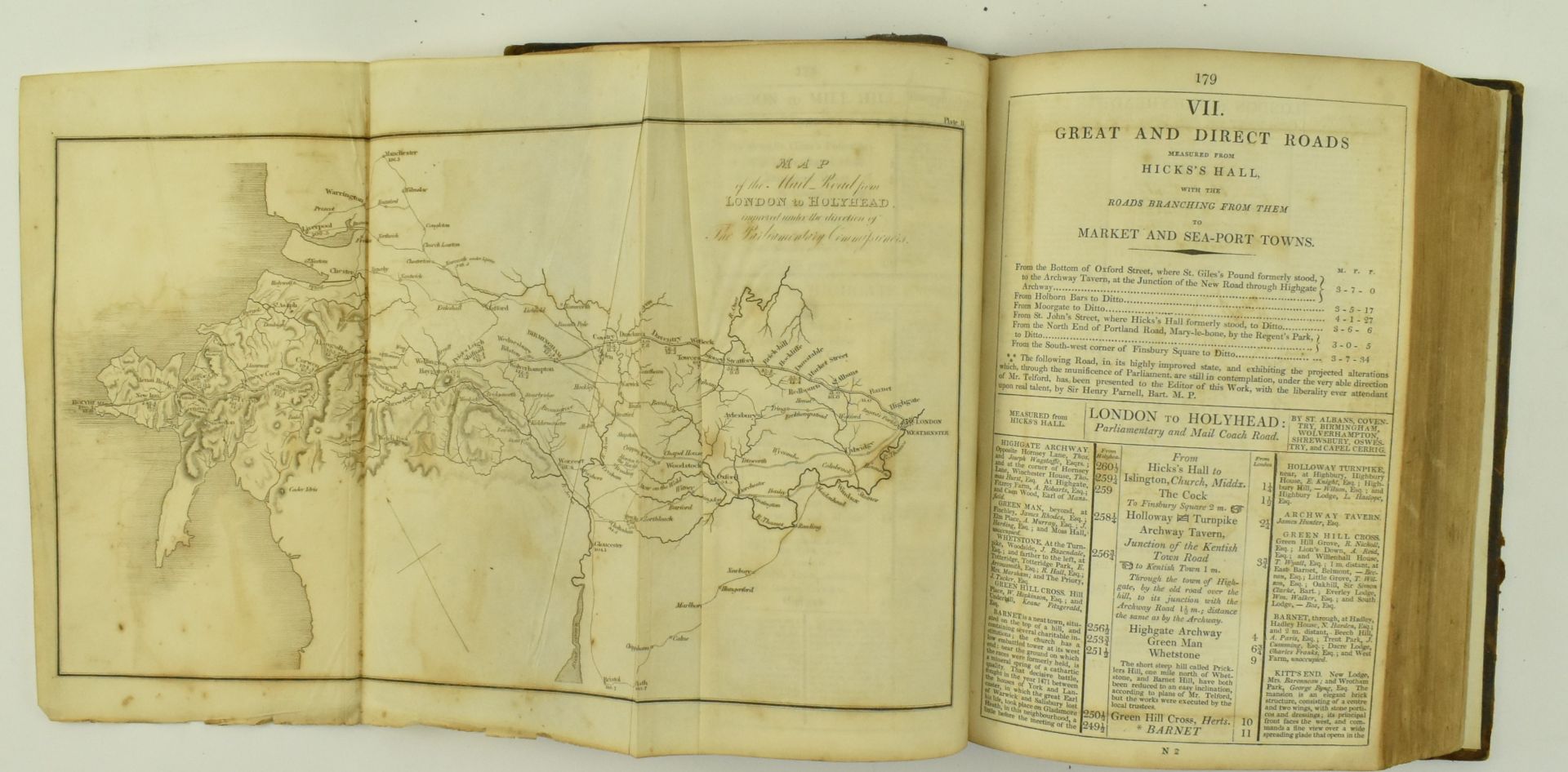 1826 PATERSON'S ROADS, EIGHTEENTH EDITION WITH MAPS - Bild 4 aus 7