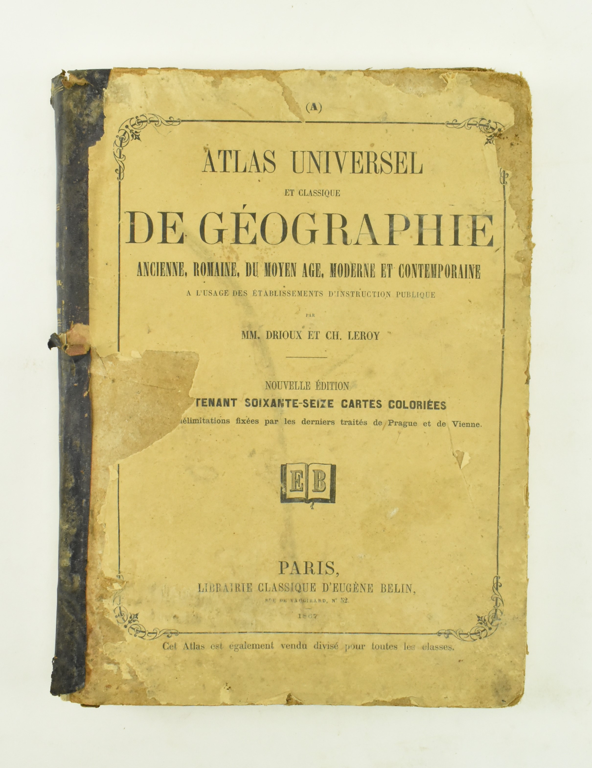 CARTOGRAPHY. TWO 19TH CENTURY FRENCH ATLASES - Image 2 of 10