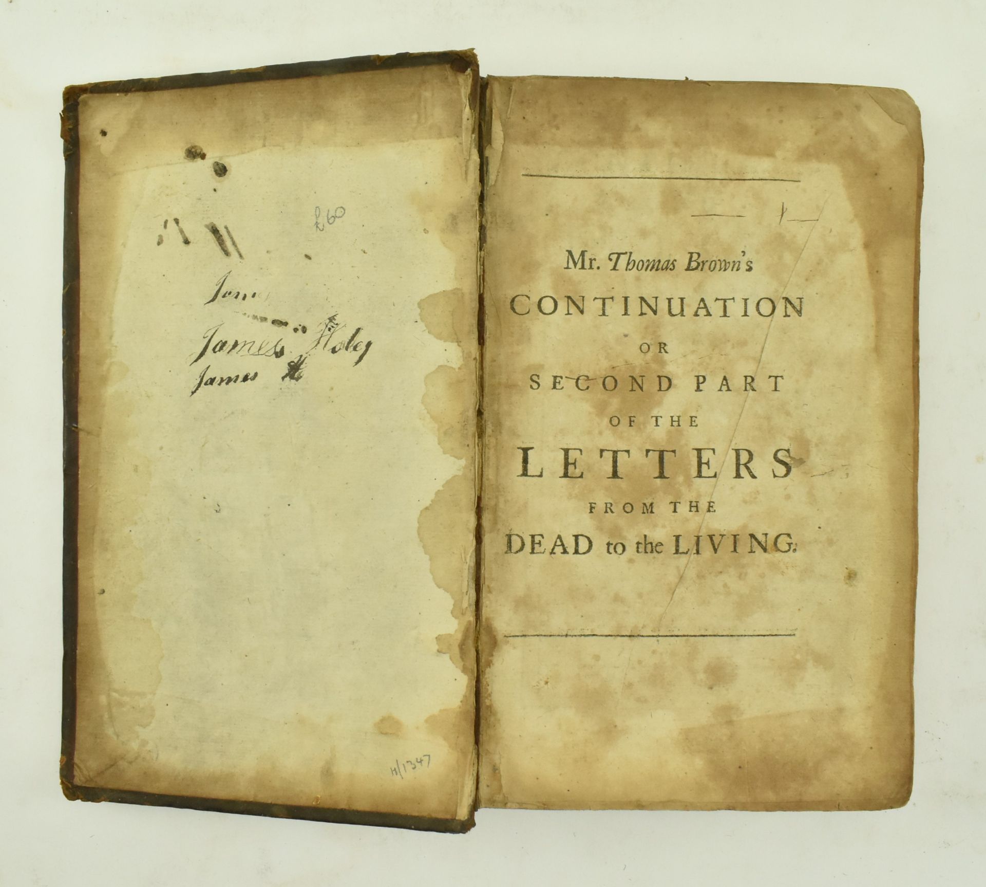 1703 A CONTINUATION OF THE LETTERS FROM THE DEAD TO THE LIVING - Image 2 of 7