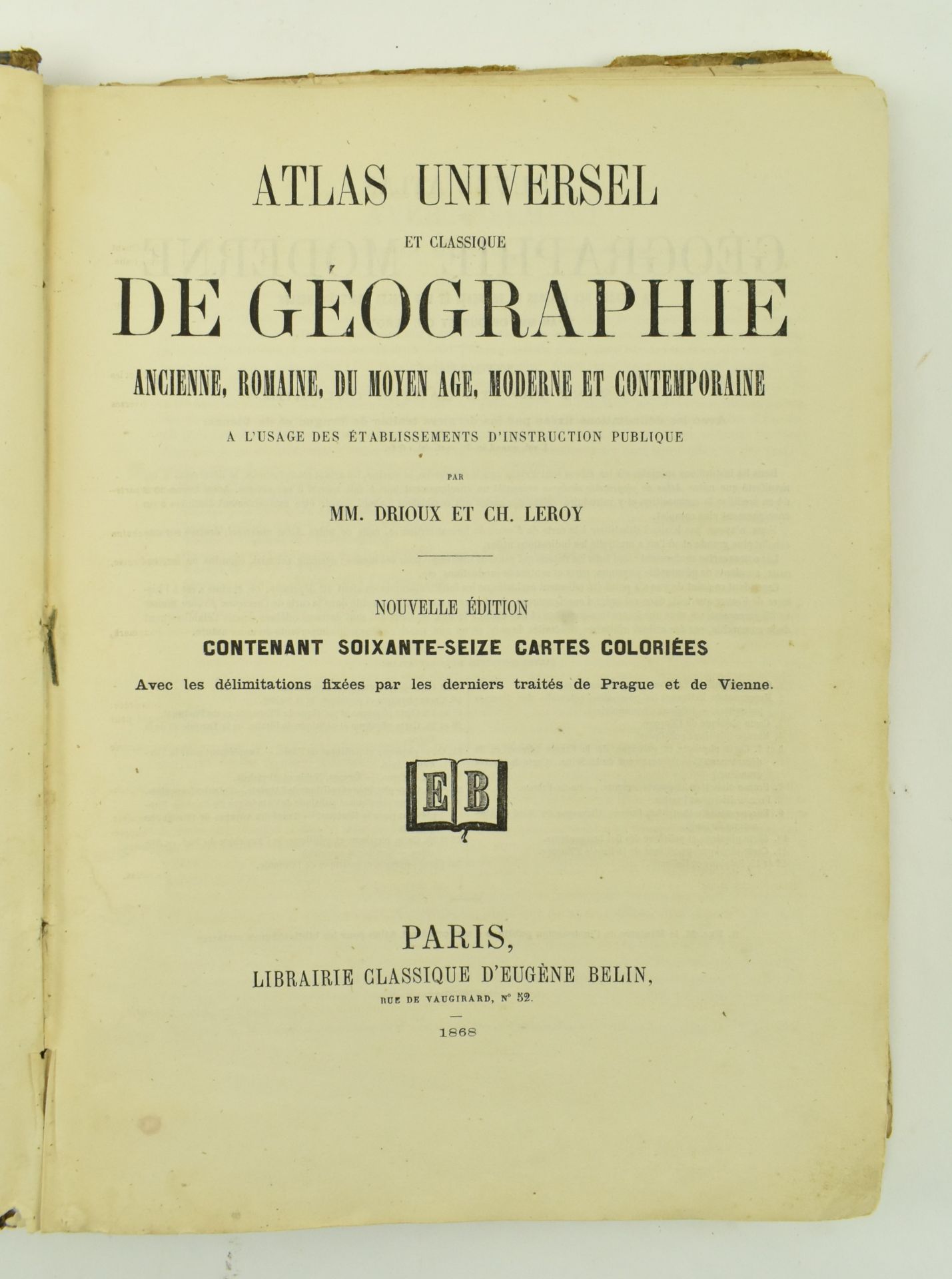 CARTOGRAPHY. TWO 19TH CENTURY FRENCH ATLASES - Image 3 of 10