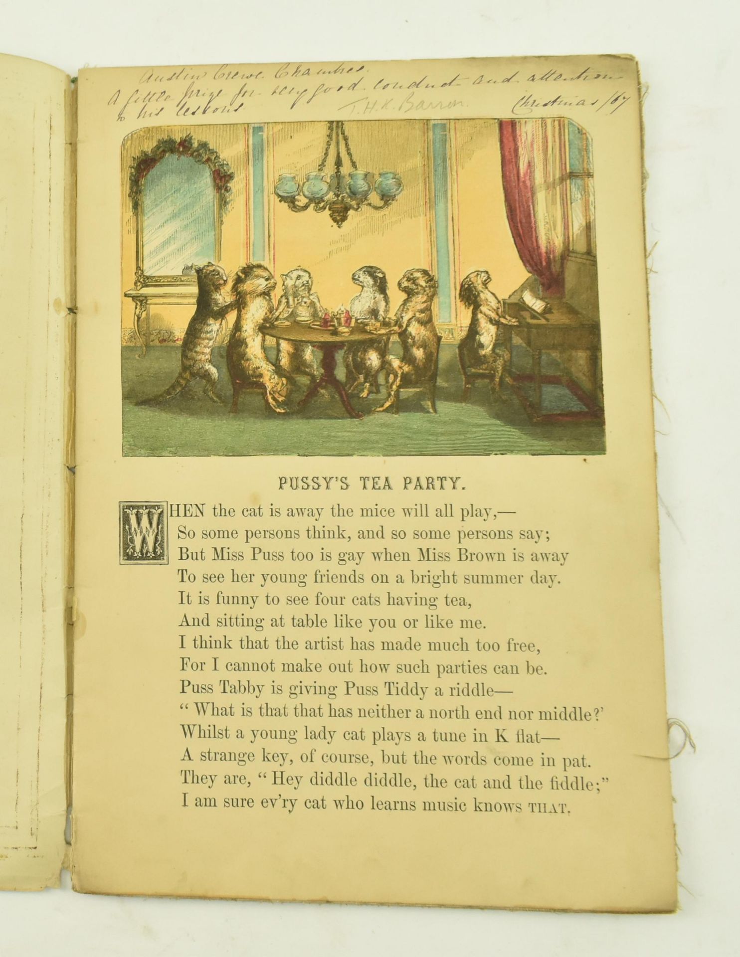 VICTORIAN CHAPBOOKS - TWO COPIES OF PUSSY'S TEA PARTY - Bild 2 aus 7