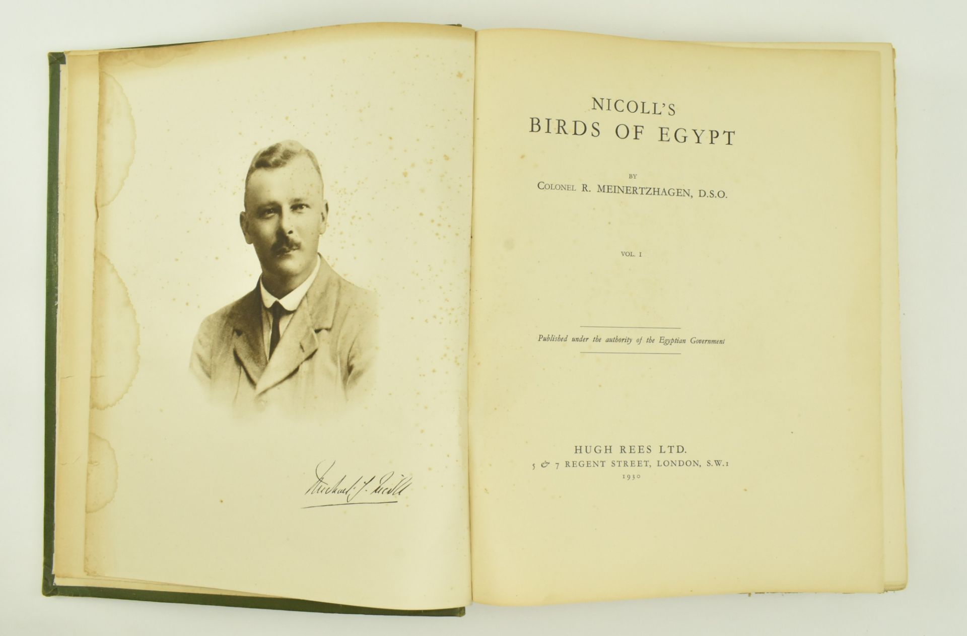 ORNITHOLOGY. 1930 NICOLL'S BIRDS OF EGYPT, R. MEINERTZHAGEN - Image 3 of 10