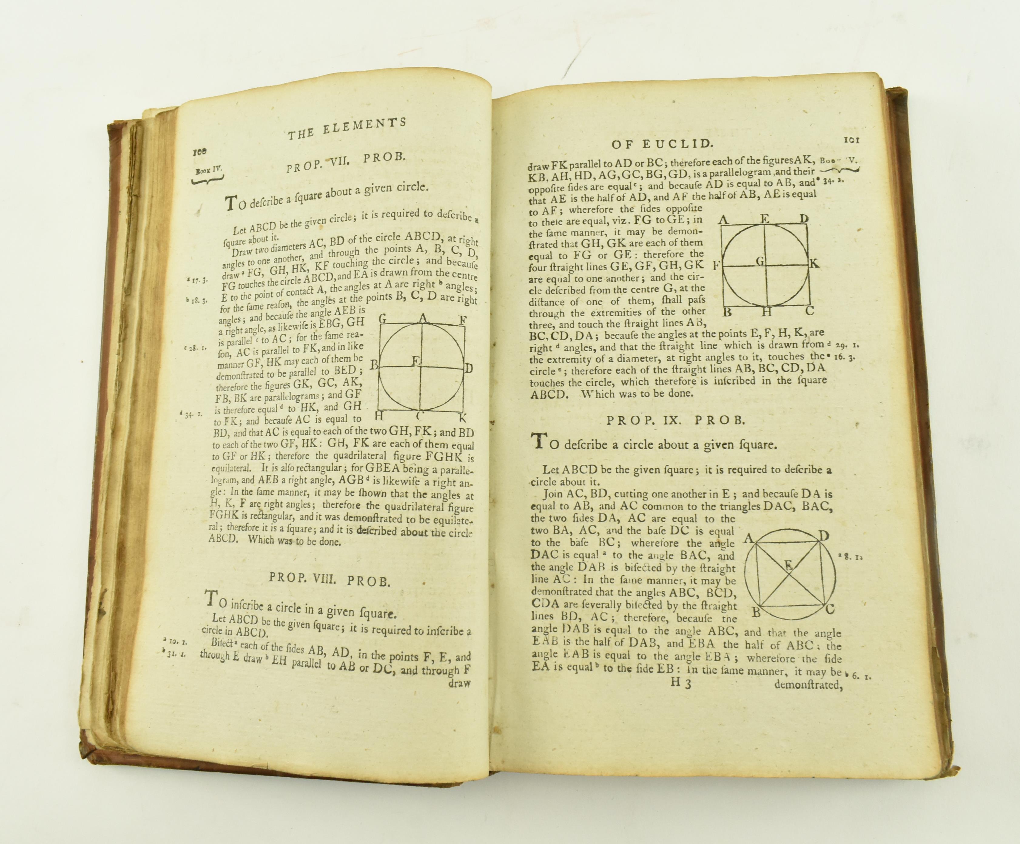 SIMSON, ROBERT. 1804 THE ELEMENTS OF EUCLID TWELFTH EDITION - Image 4 of 6