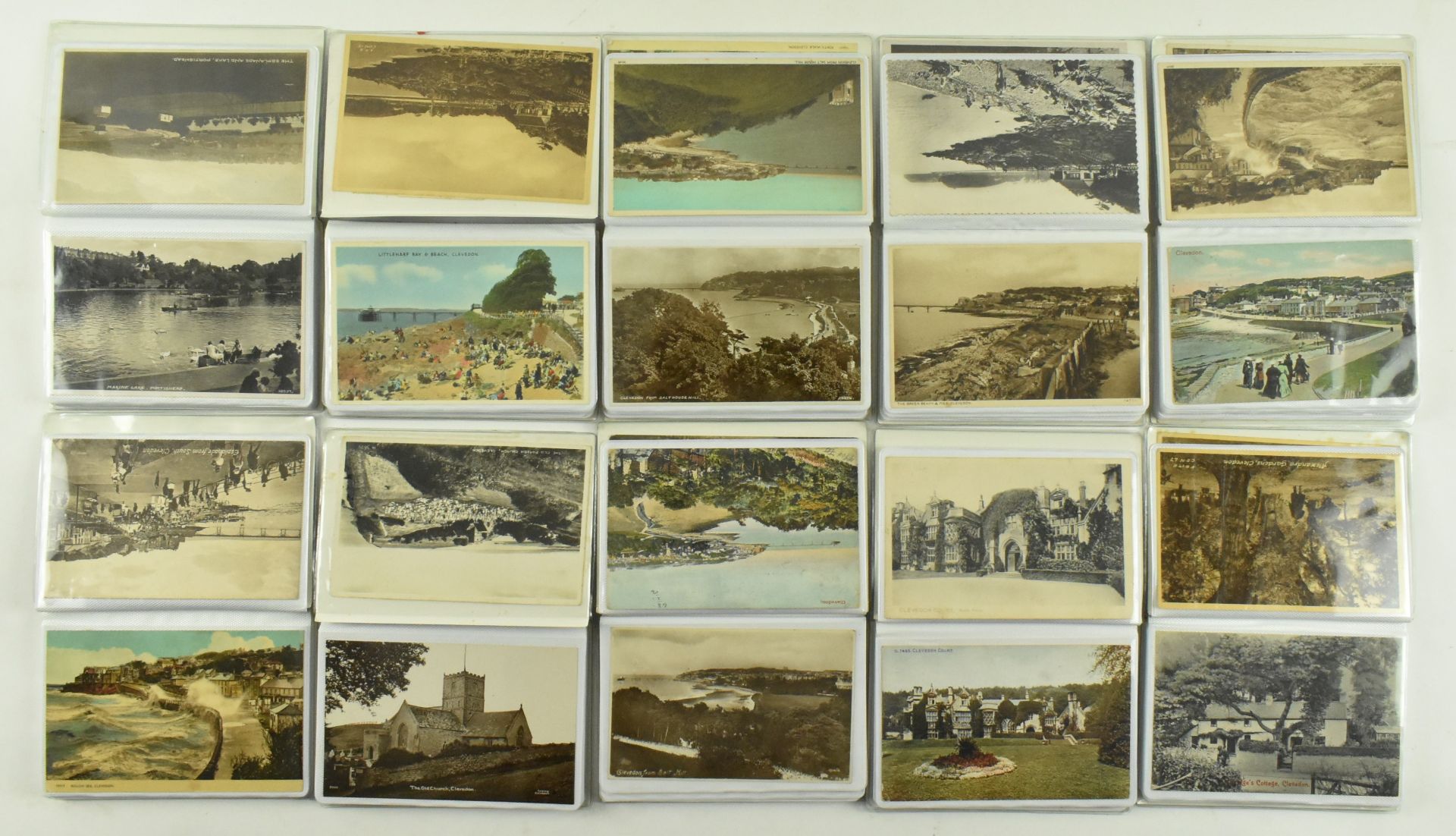 LOCAL SOMERSET INTEREST - APPROX. 200 BLACK & WHITE POSTCARDS