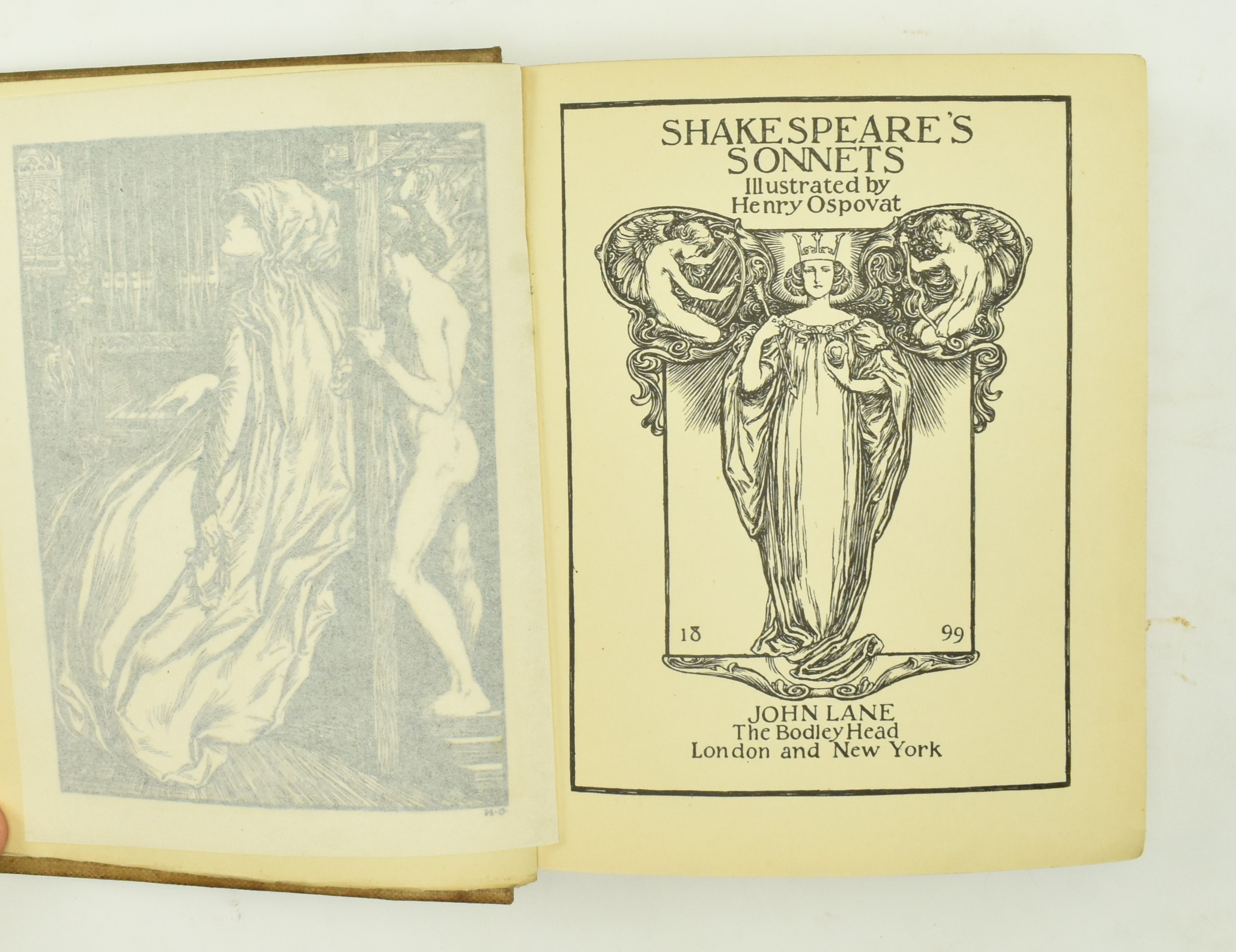 1899 SHAKESPEARE'S SONNETS ILLUSTRATED HENRY OSPOVAT - Image 3 of 8