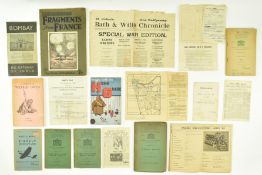 COLLECTION OF WWI & WWII MILITARY PAMPHLETS & EPHEMERA