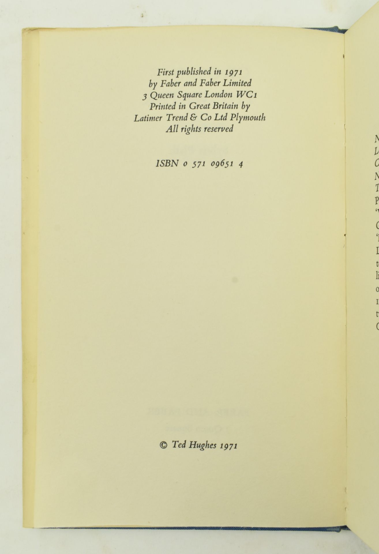 SYLVIA PLATH & TED HUGHES. FOUR MODERN POETRY COLLECTIONS - Bild 4 aus 11