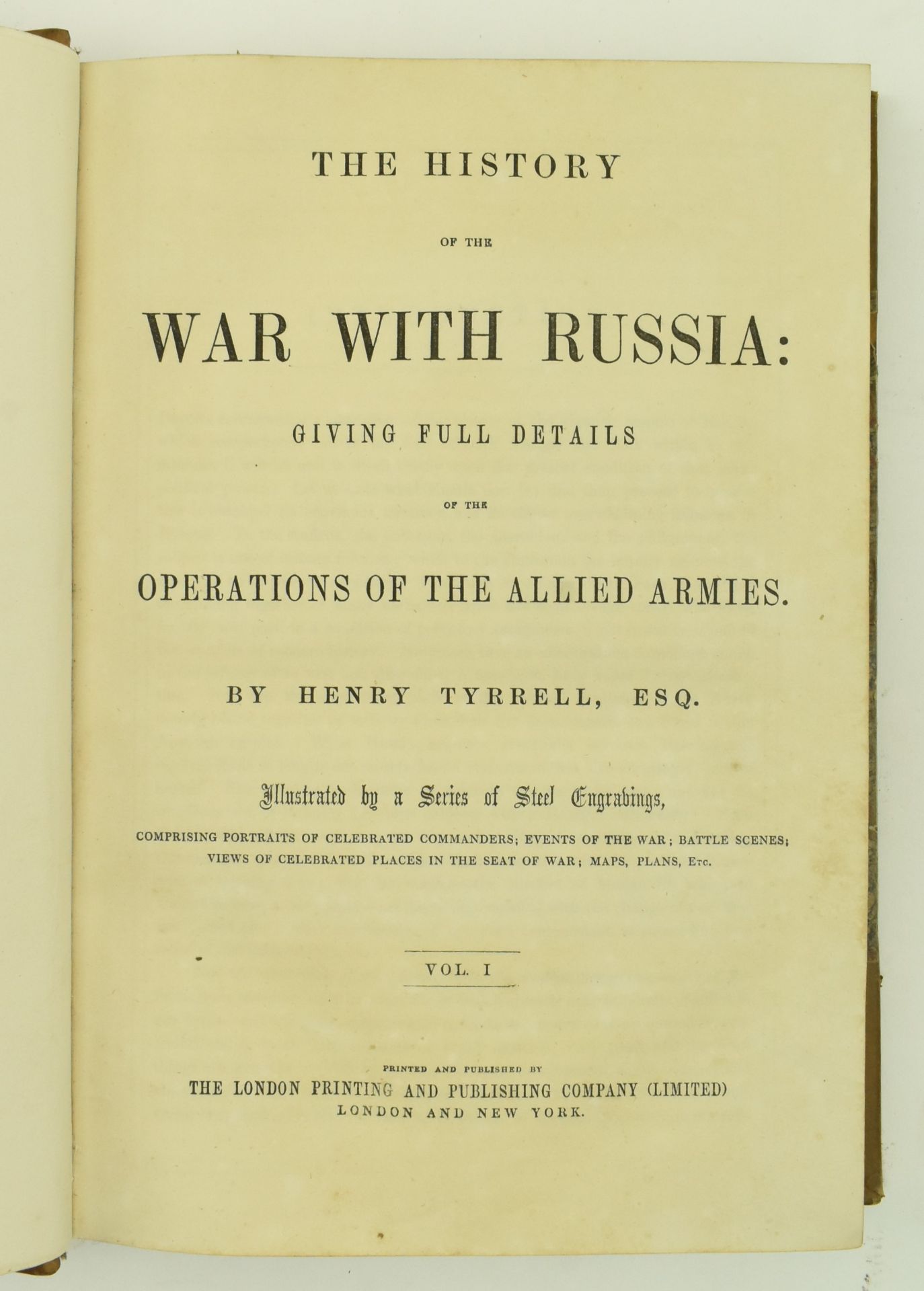 MILITARY HISTORY. THE HISTORY OF THE WAR WITH RUSSIA, 3VOL - Image 3 of 10