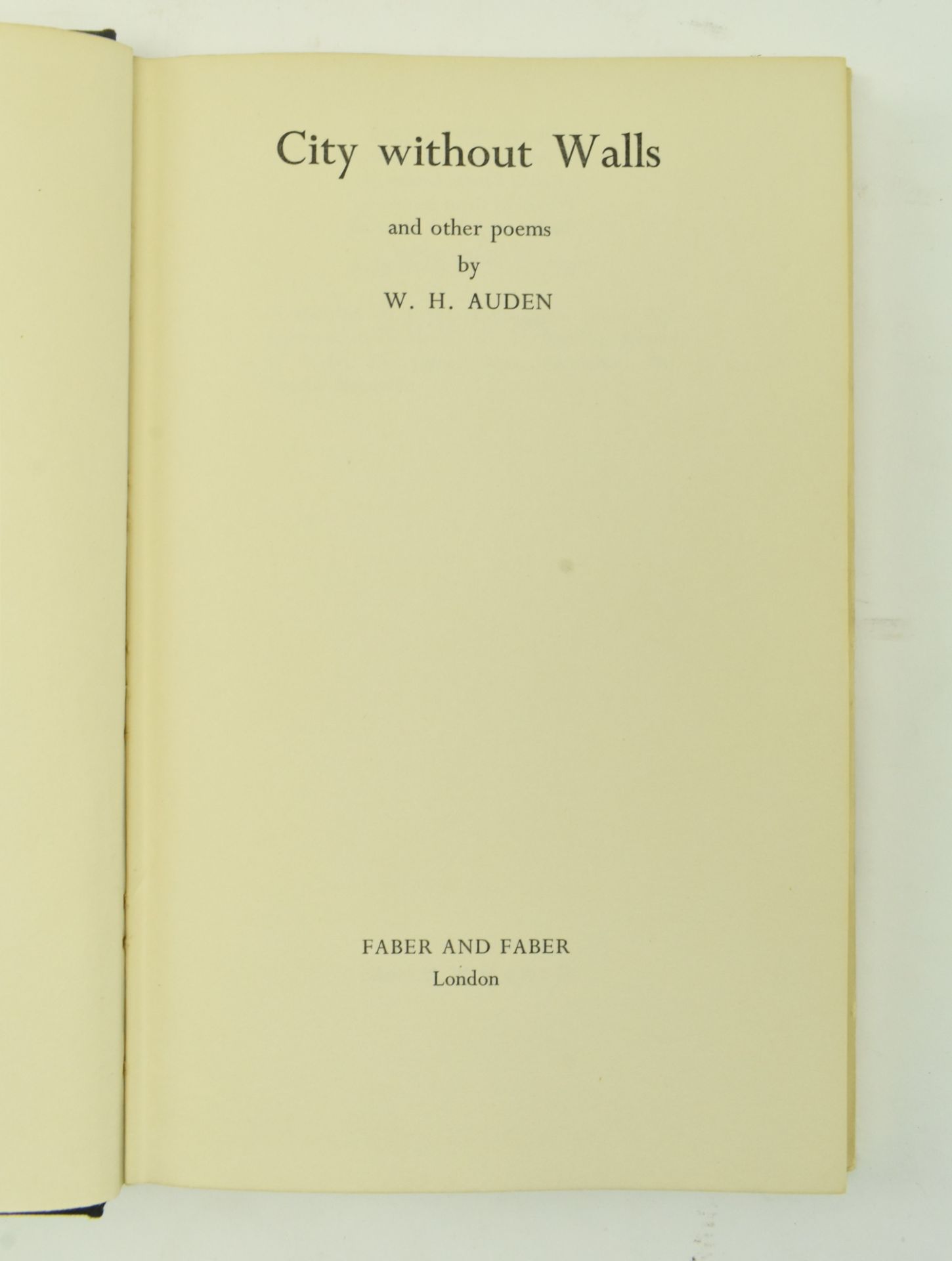 AUDEN, W. H. COLLECTION OF THREE MODERN POETRY COLLECTIONS - Image 4 of 15