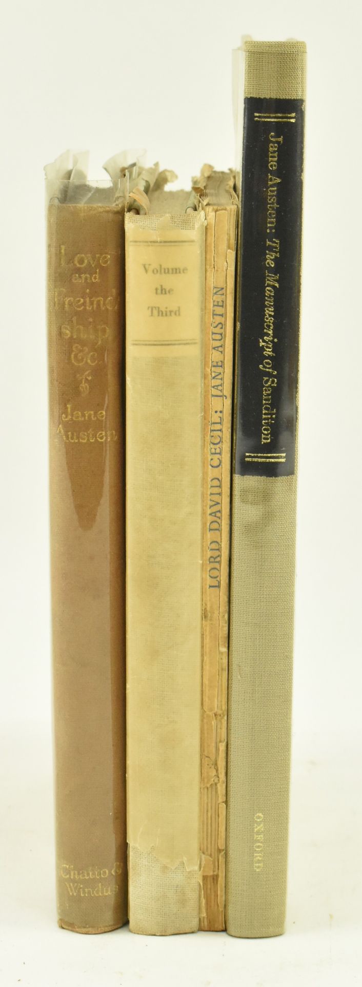 JANE AUSTEN. FOUR 20TH CENTURY PREVIOUSLY UNPUBLISHED WORKS