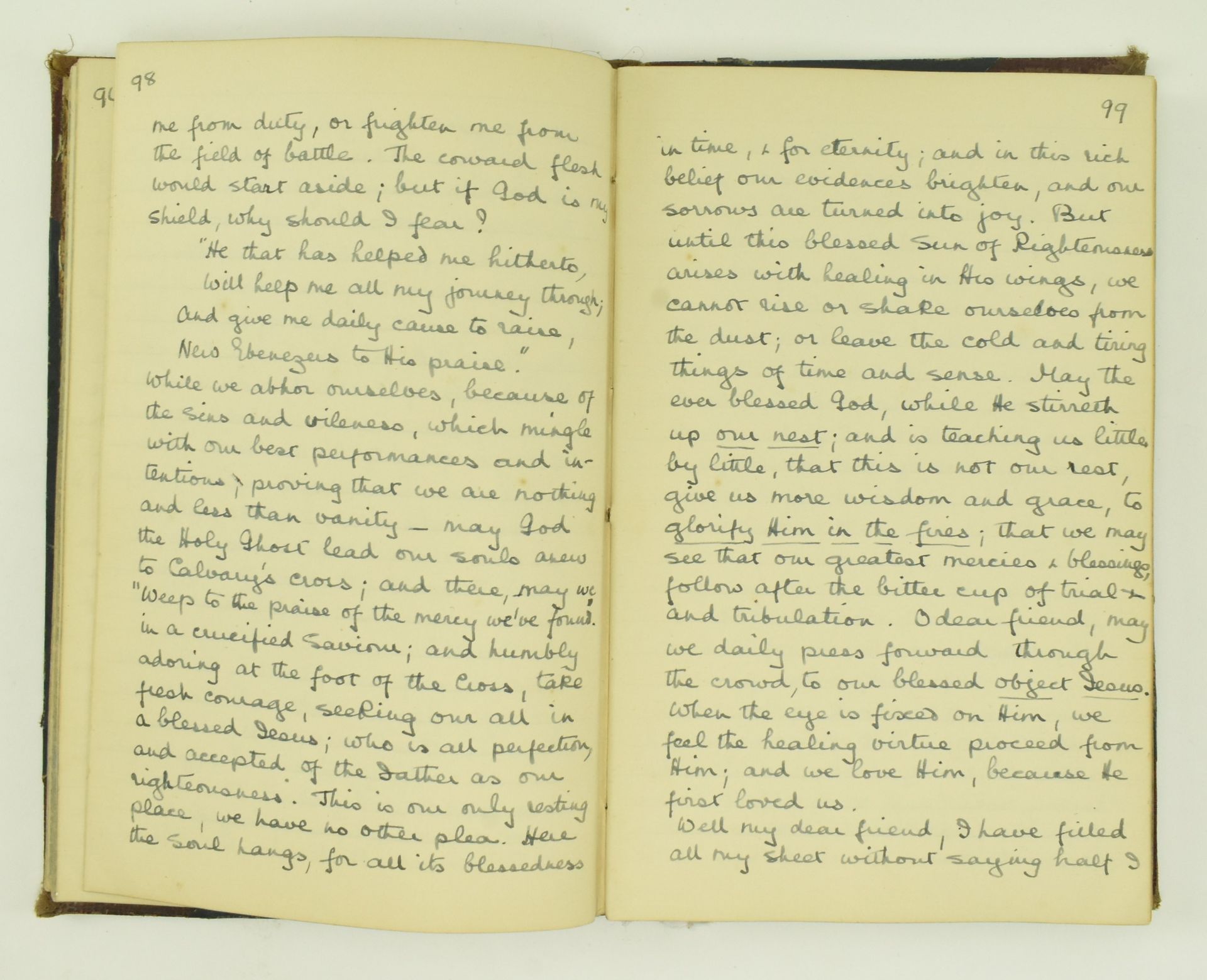 1917 MANUSCRIPT COPY OF THE WRITINGS OF MRS. TANNER - Image 4 of 5