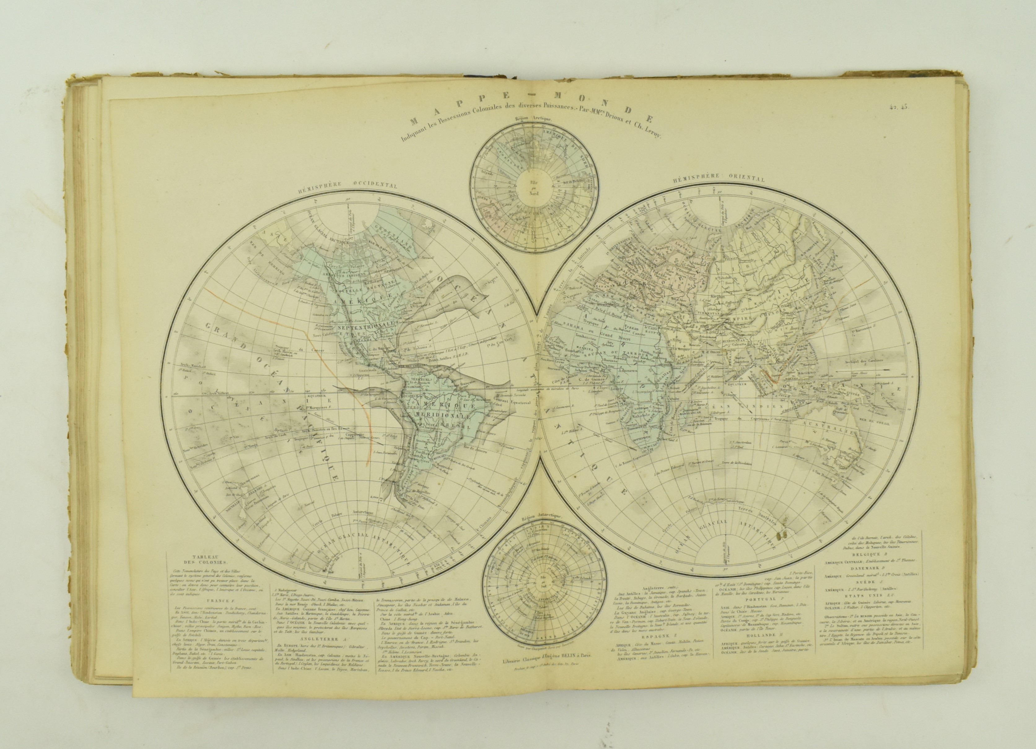 CARTOGRAPHY. TWO 19TH CENTURY FRENCH ATLASES - Image 5 of 10