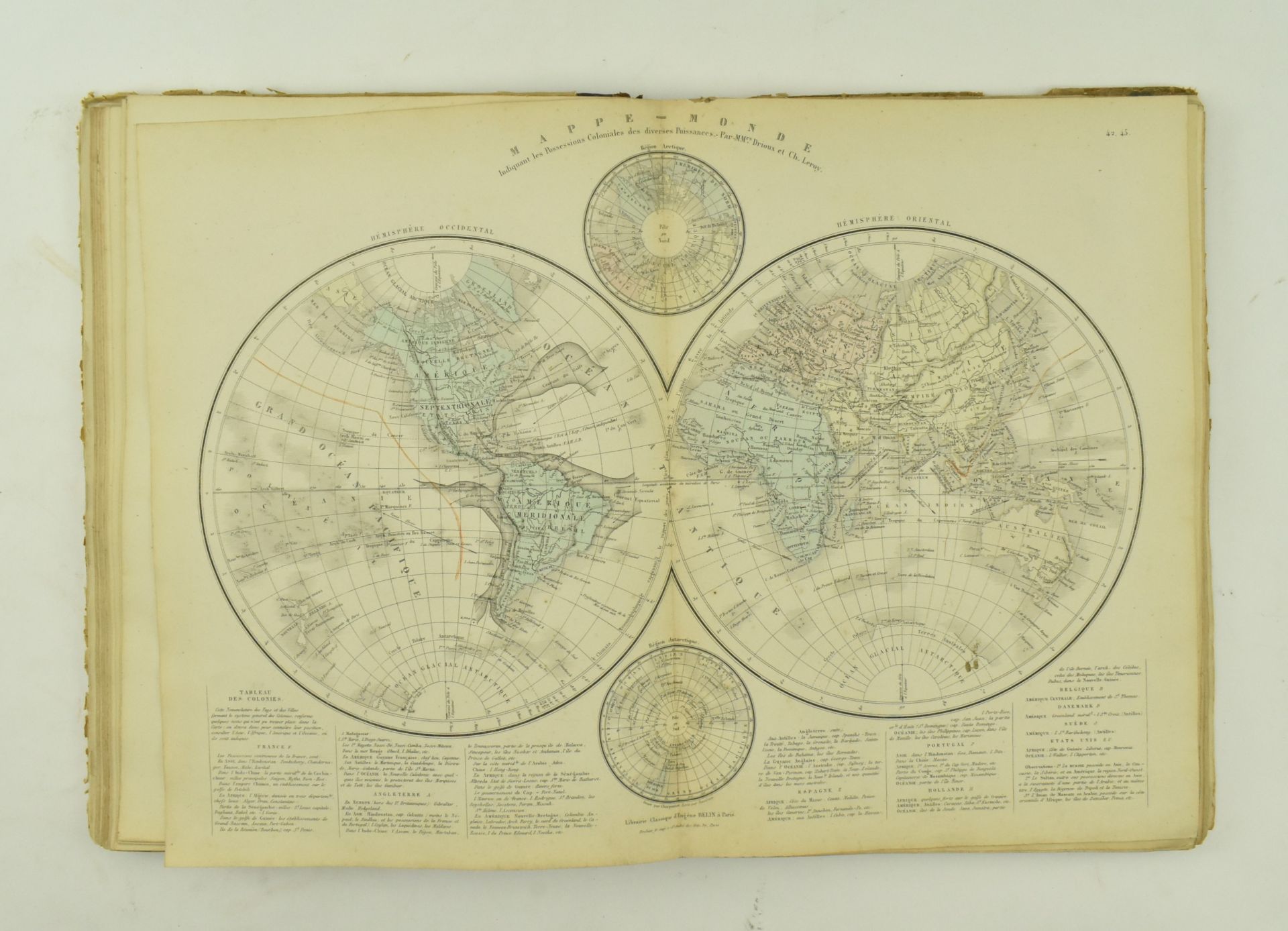 CARTOGRAPHY. TWO 19TH CENTURY FRENCH ATLASES - Image 5 of 10