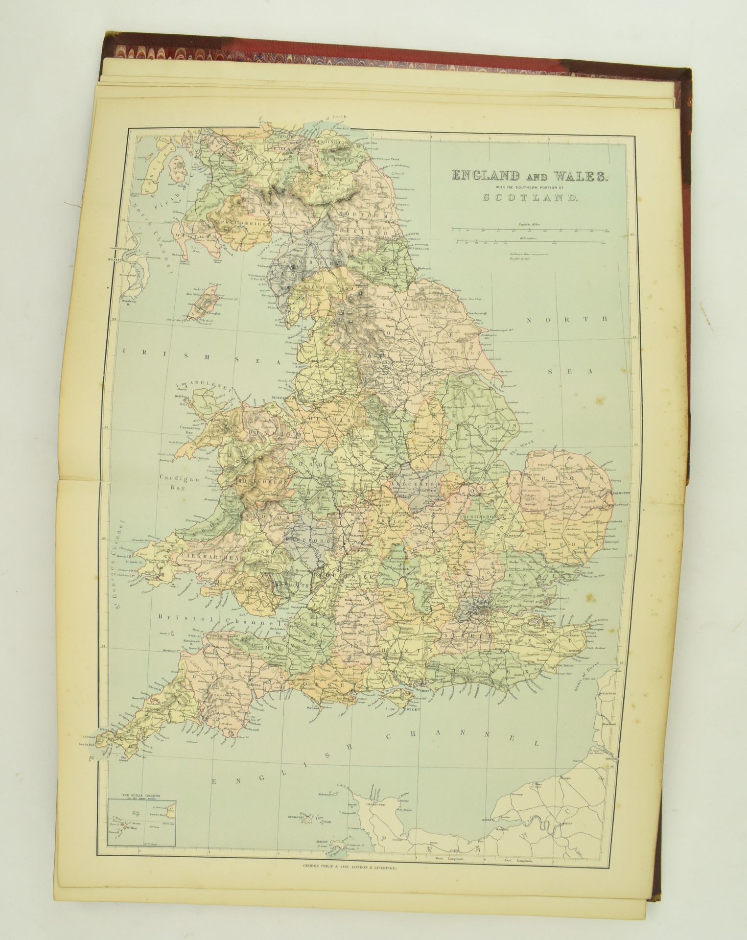 1885 PHILIPS ATLAS OF COUNTIES OF ENGLAND ILLUS WITH MAPS - Image 3 of 6