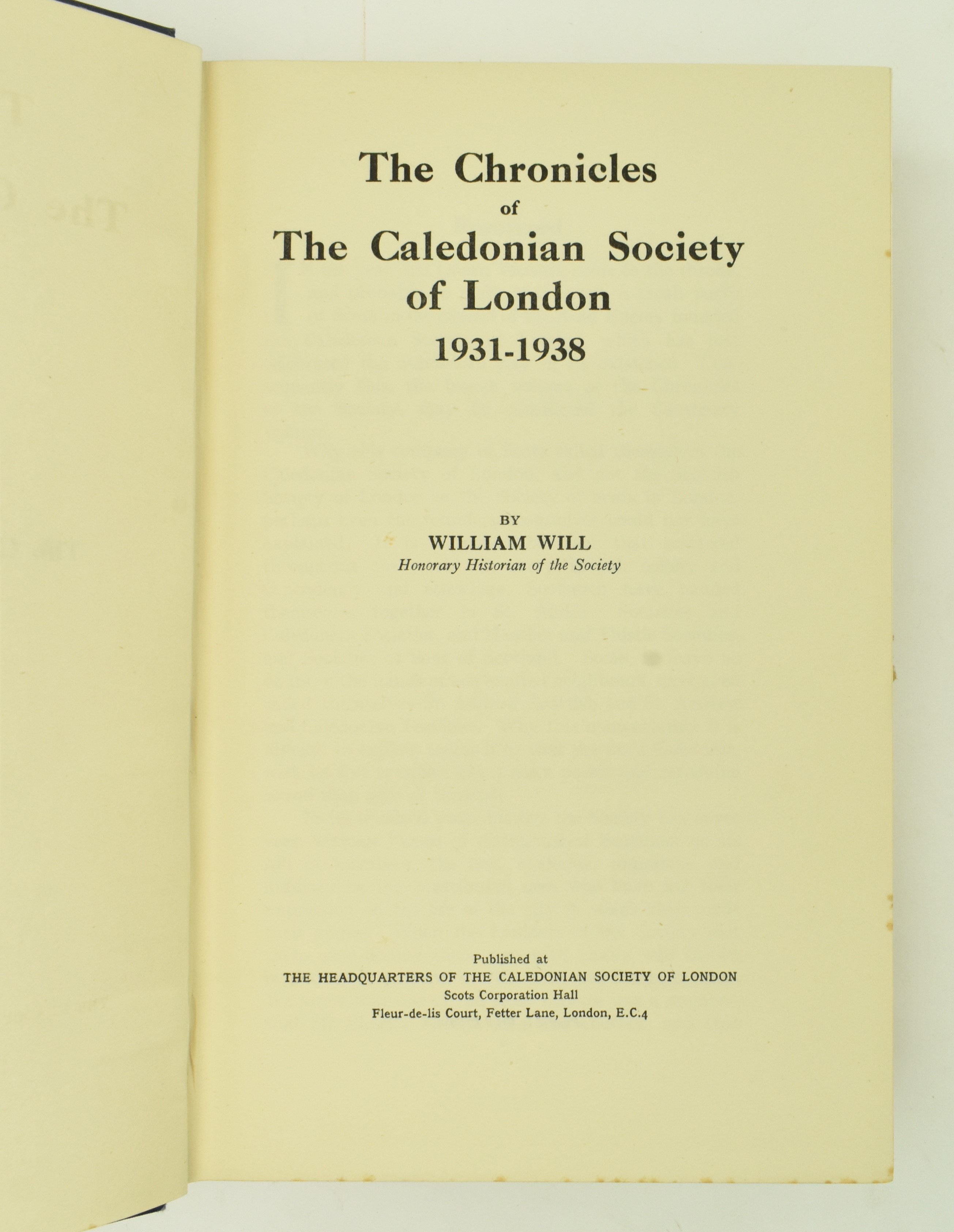 THE CHRONICLES OF THE CALEDONIAN SOCIETY, LONDON. 6 VOLUMES - Image 3 of 9