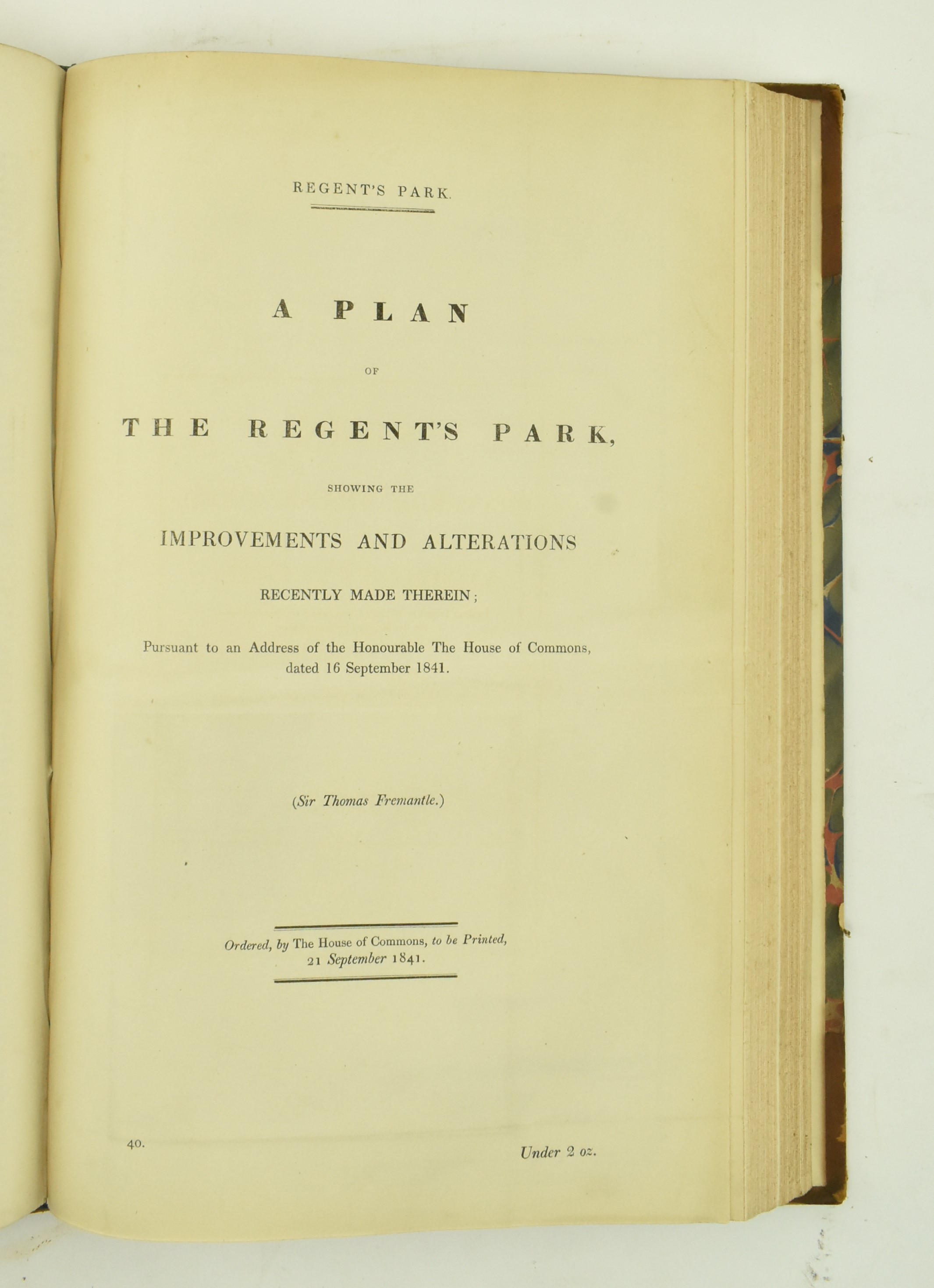 BOUND COLLECTION OF 19TH CENTURY REPORTS ON REGULATIONS - Image 3 of 6