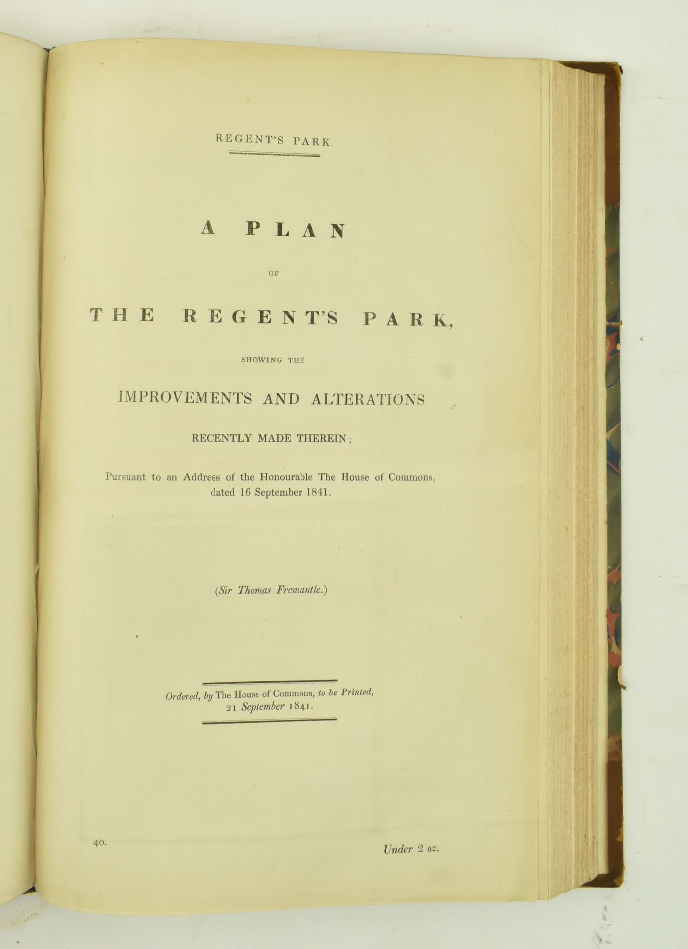 BOUND COLLECTION OF 19TH CENTURY REPORTS ON REGULATIONS - Image 3 of 6