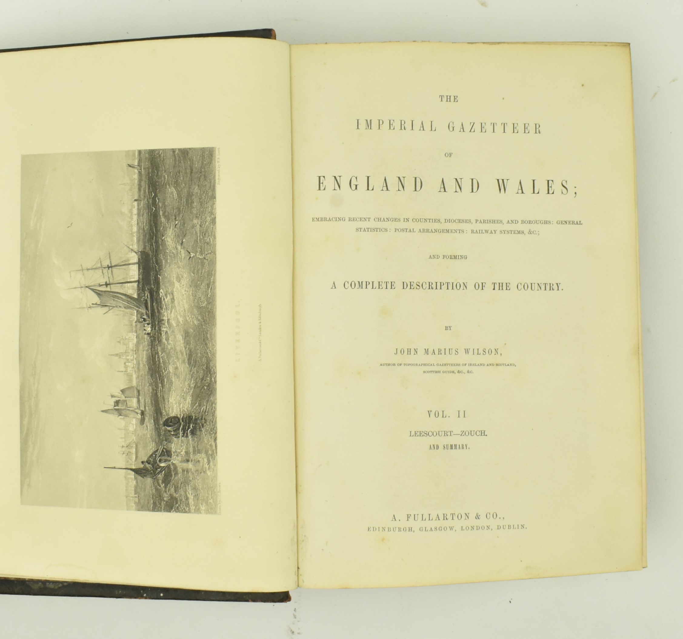 CIRCA 1870 THE IMPERIAL GAZEETTER OF ENGLAND AND WALES, 2VOL - Image 6 of 9