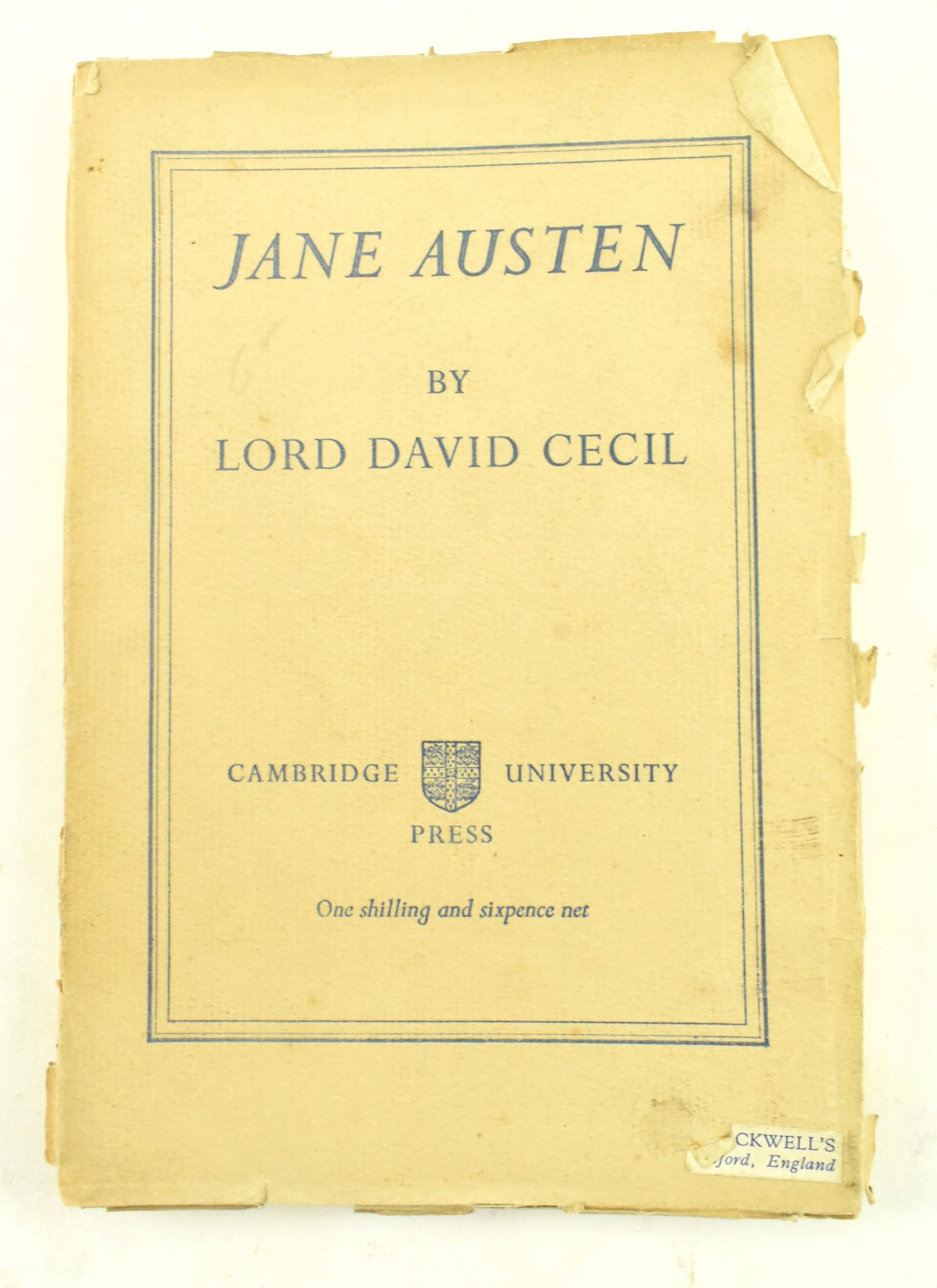 JANE AUSTEN. FOUR 20TH CENTURY PREVIOUSLY UNPUBLISHED WORKS - Bild 7 aus 9