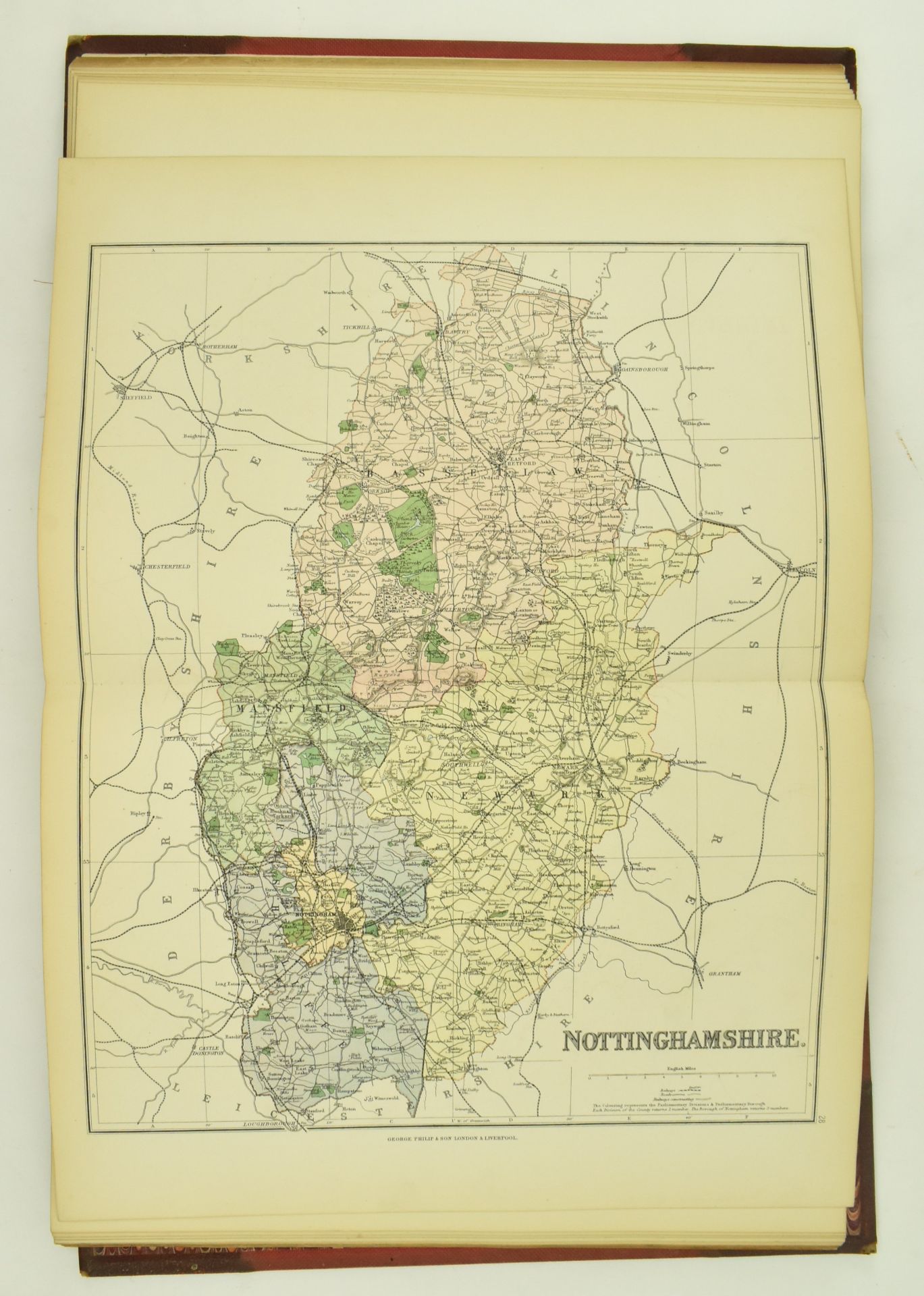 1885 PHILIPS ATLAS OF COUNTIES OF ENGLAND ILLUS WITH MAPS - Image 5 of 6