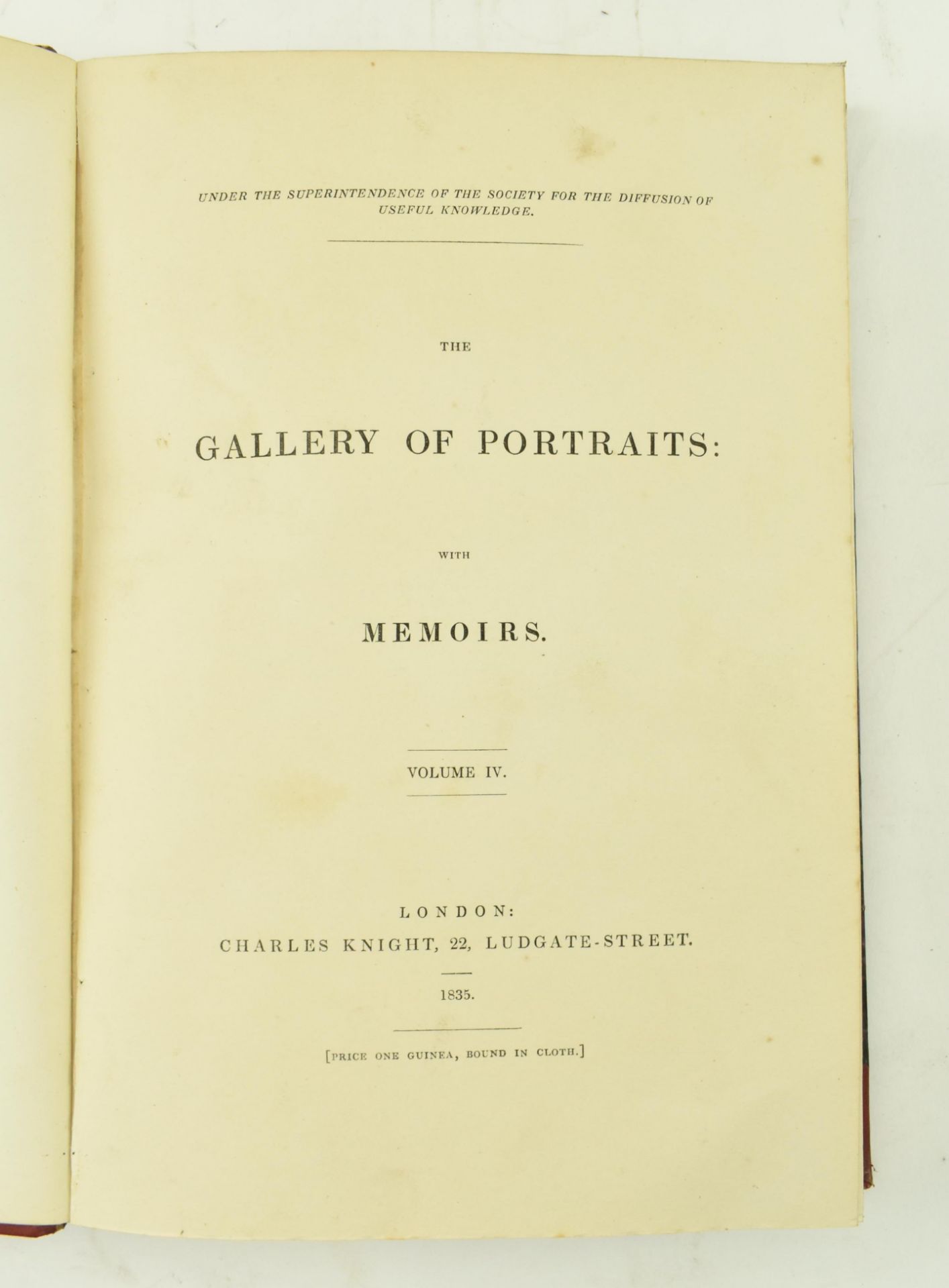 1833 SIX VOLUME THE GALLERY OF PORTRAITS PUBL. CHARLES KNIGHT - Bild 6 aus 10