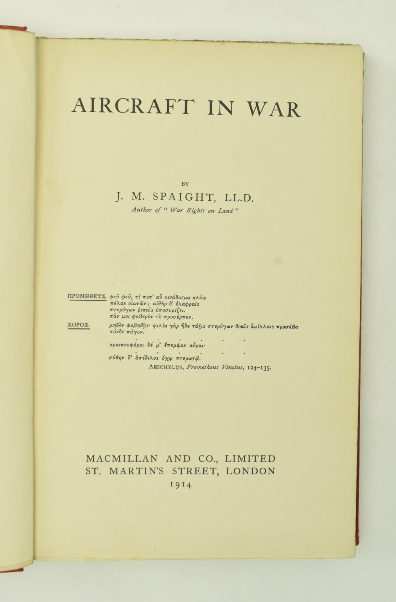 MILITARY WWI INTEREST. COLLECTION OF EIGHT BOOKS - Image 8 of 13
