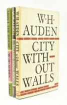 AUDEN, W. H. COLLECTION OF THREE MODERN POETRY COLLECTIONS