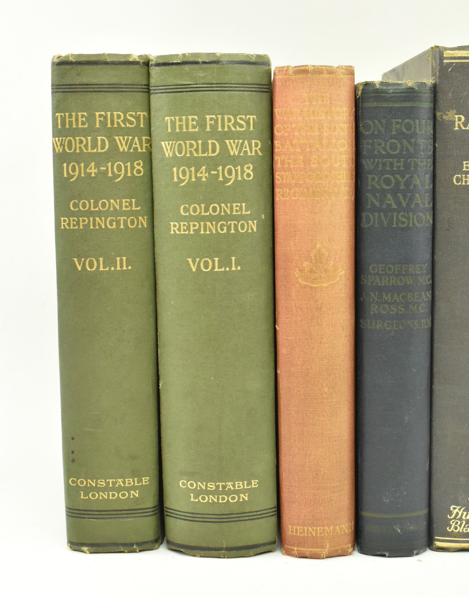 MILITARY WWI INTEREST. COLLECTION OF EIGHT CLOTHBOUND BOOKS - Image 2 of 15