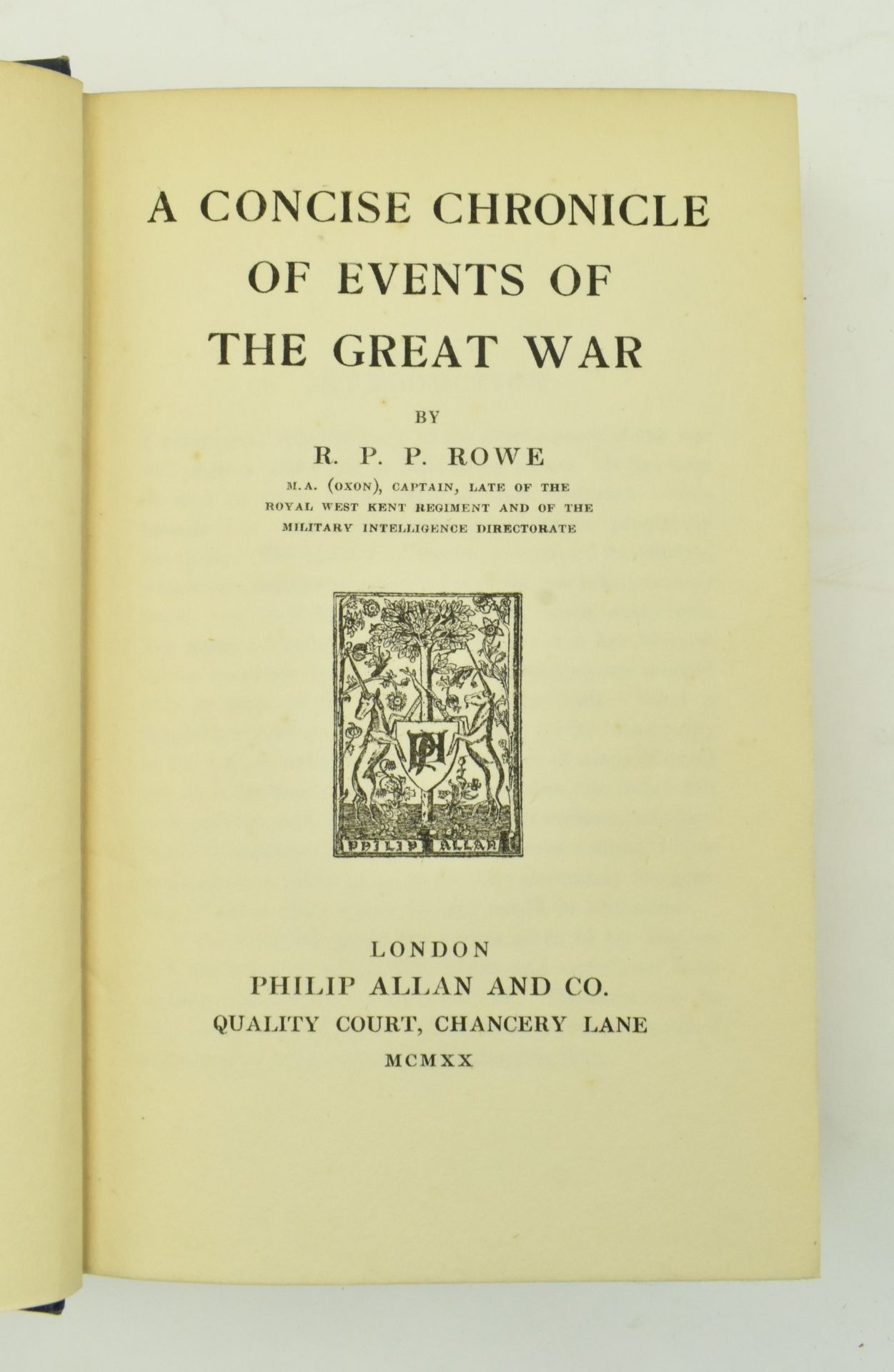 MILITARY WWI INTEREST. COLLECTION OF EIGHT BOOKS - Image 11 of 13