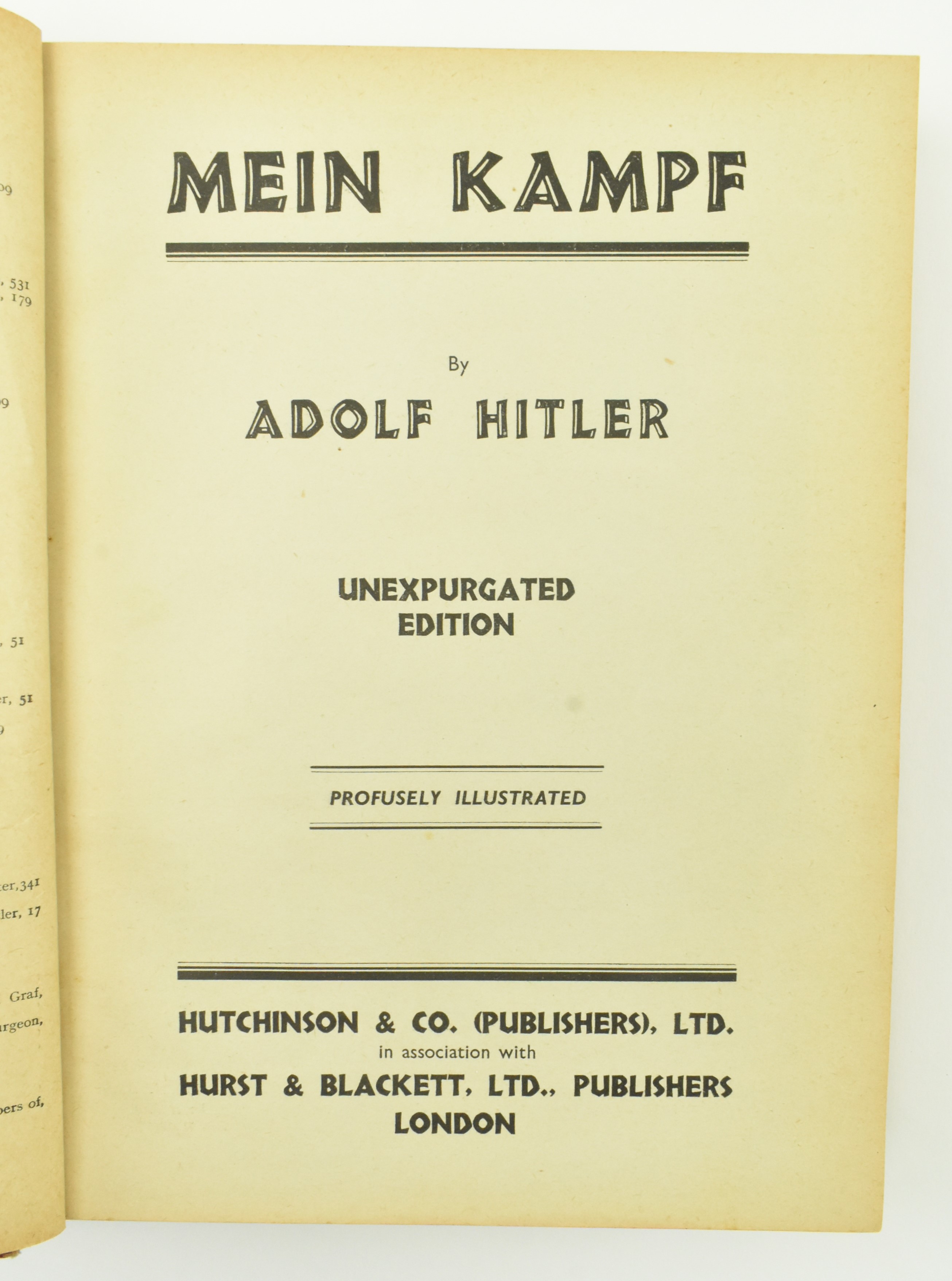 WW2 INTEREST. 1939 MEIN KAMPF ILLUSTRATED ED, ADOLF HITLER - Image 3 of 9