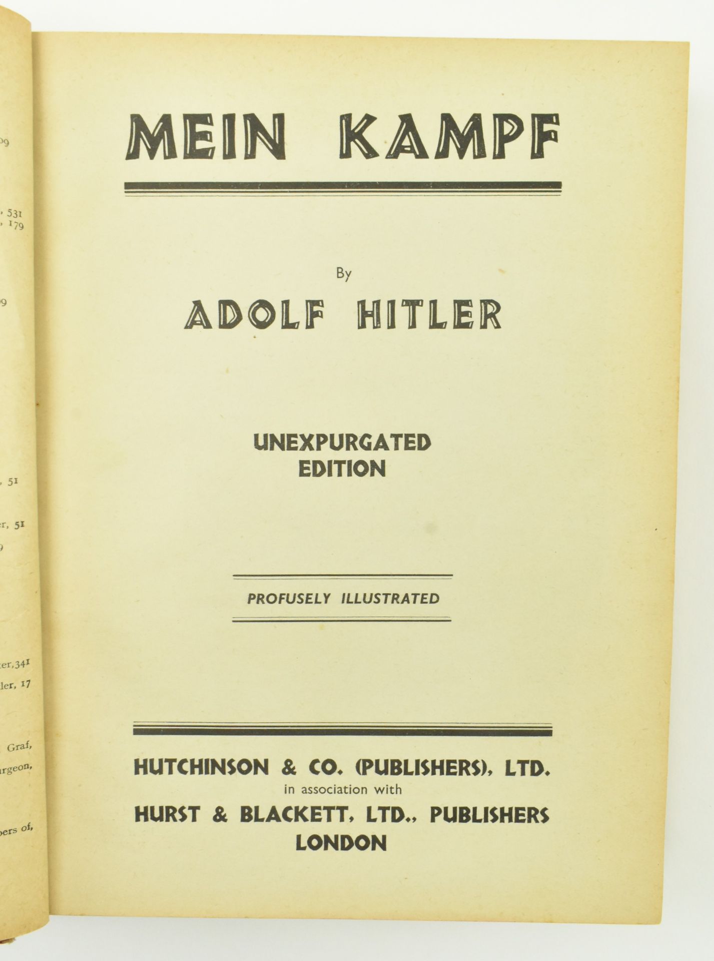 WW2 INTEREST. 1939 MEIN KAMPF ILLUSTRATED ED, ADOLF HITLER - Image 3 of 9