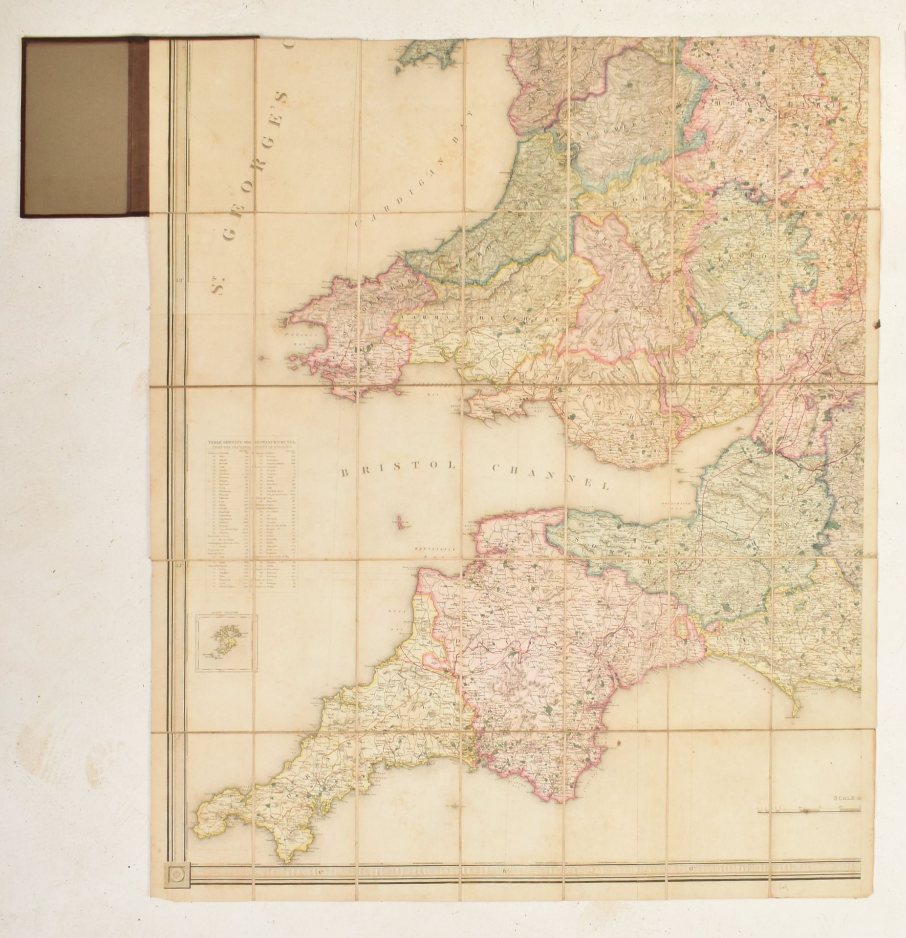 1840 LEWIS' MAP OF ENGLAND AND WALES IN FOUR SMART BINDINGS - Image 5 of 7