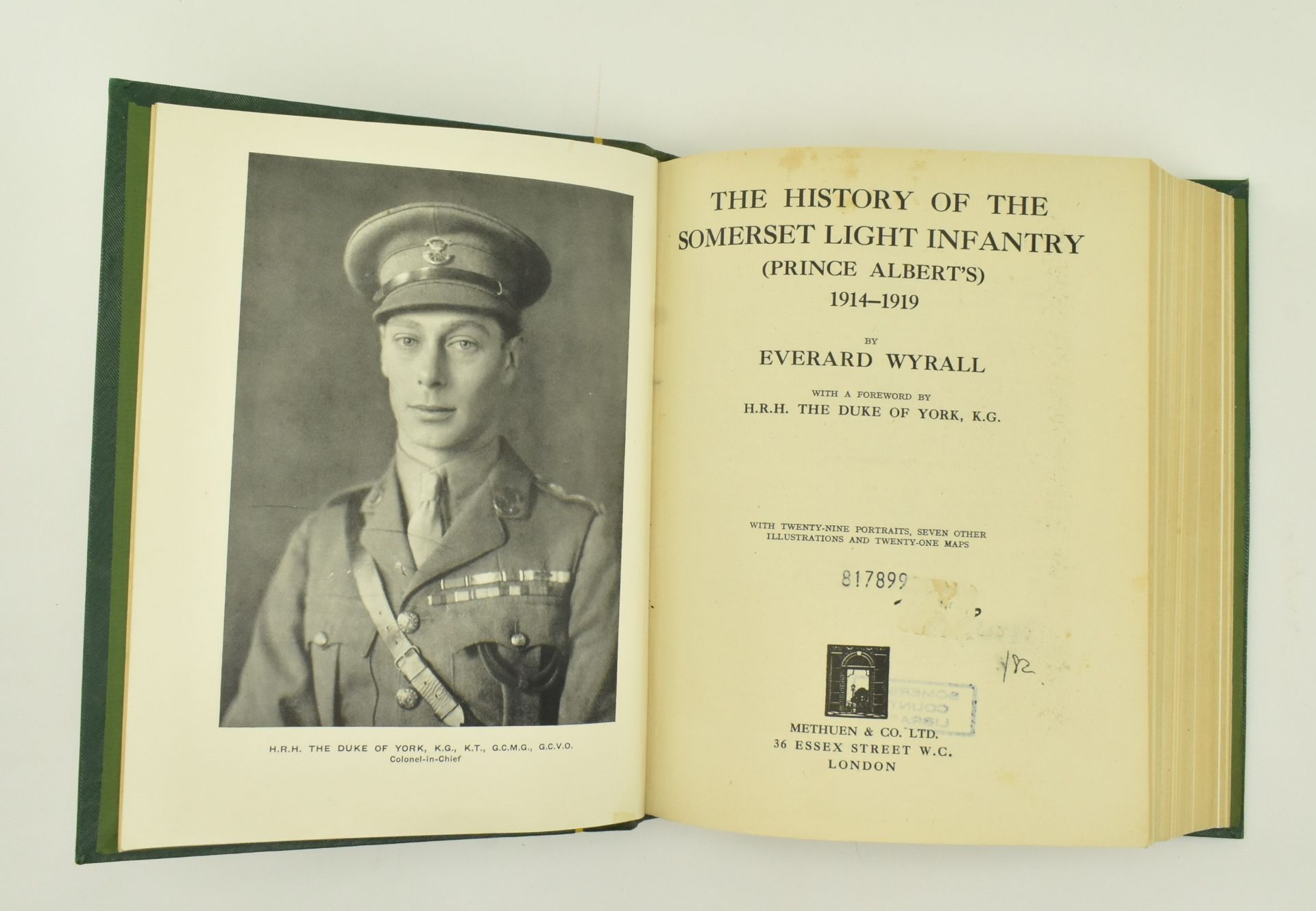 MILITARY. THE SOMERSET LIGHT INFANTRY WITH CAP BADGE BINDING - Image 5 of 9