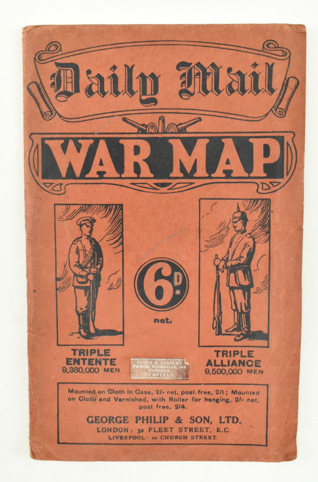 WW1 INTEREST. TWO NEWSPAPER MAPS & RAILWAY WAR RECORD - Bild 7 aus 8