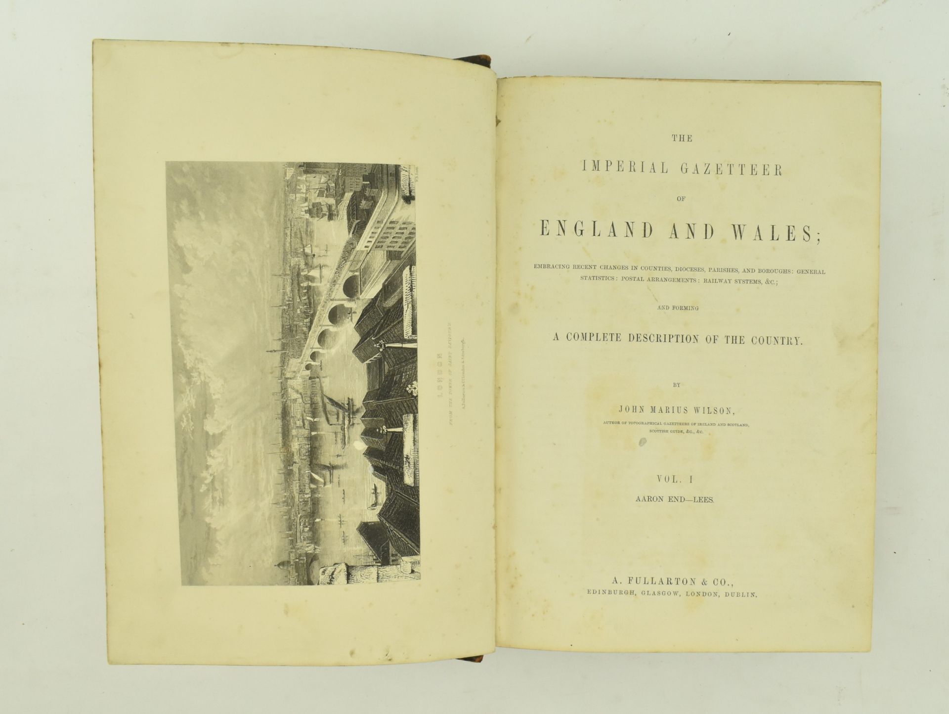 CIRCA 1870 THE IMPERIAL GAZEETTER OF ENGLAND AND WALES, 2VOL - Image 3 of 9