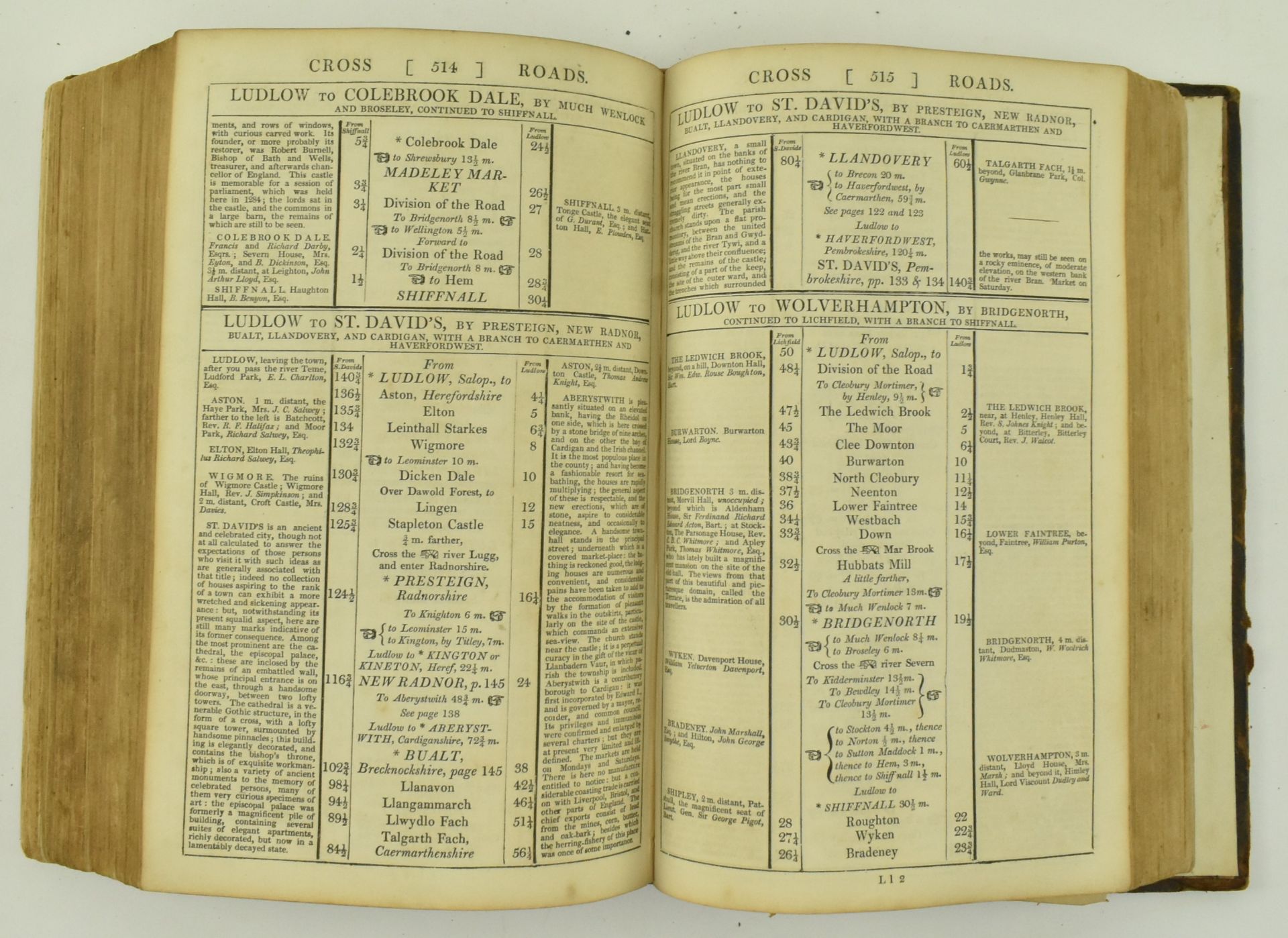 1826 PATERSON'S ROADS, EIGHTEENTH EDITION WITH MAPS - Bild 5 aus 7