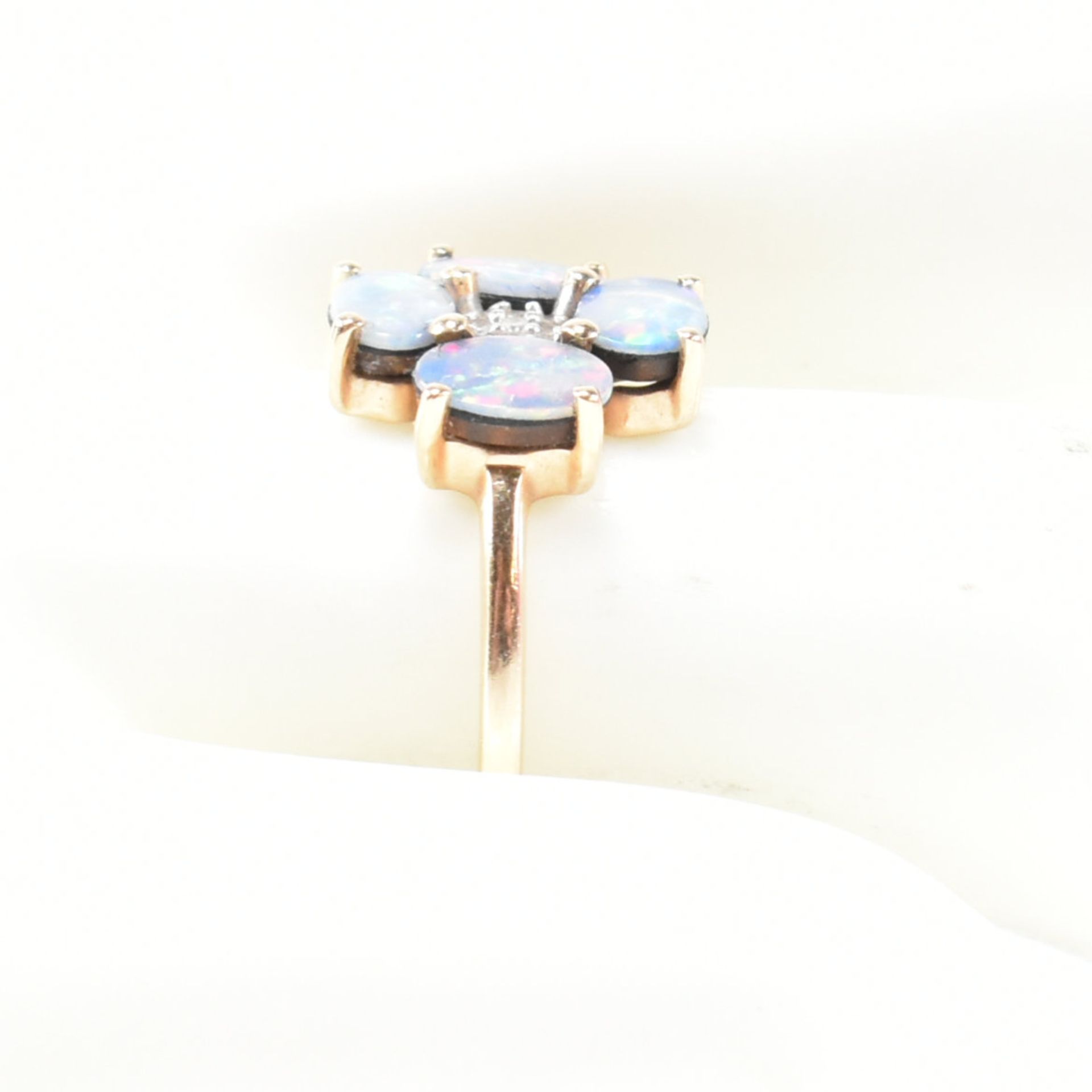 HALLMARKED 9CT GOLD & OPAL DOUBLET RING - Image 8 of 8