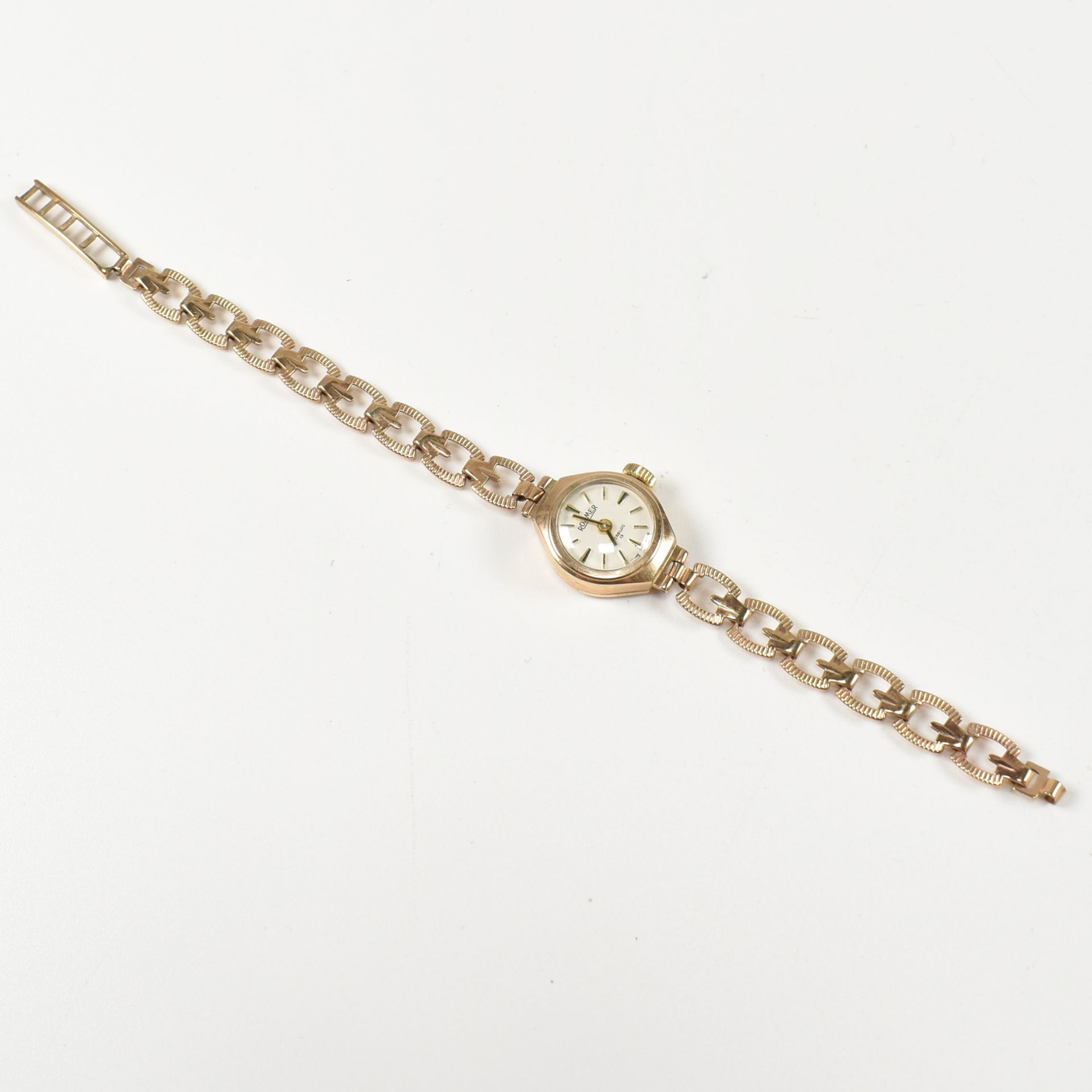 HALLMARKED 9CT GOLD LADIES ROAMER DRESS WATCH - Image 2 of 6