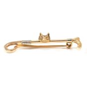 EARLY 20TH CENTURY HUNTING INTEREST FOX BROOCH PIN