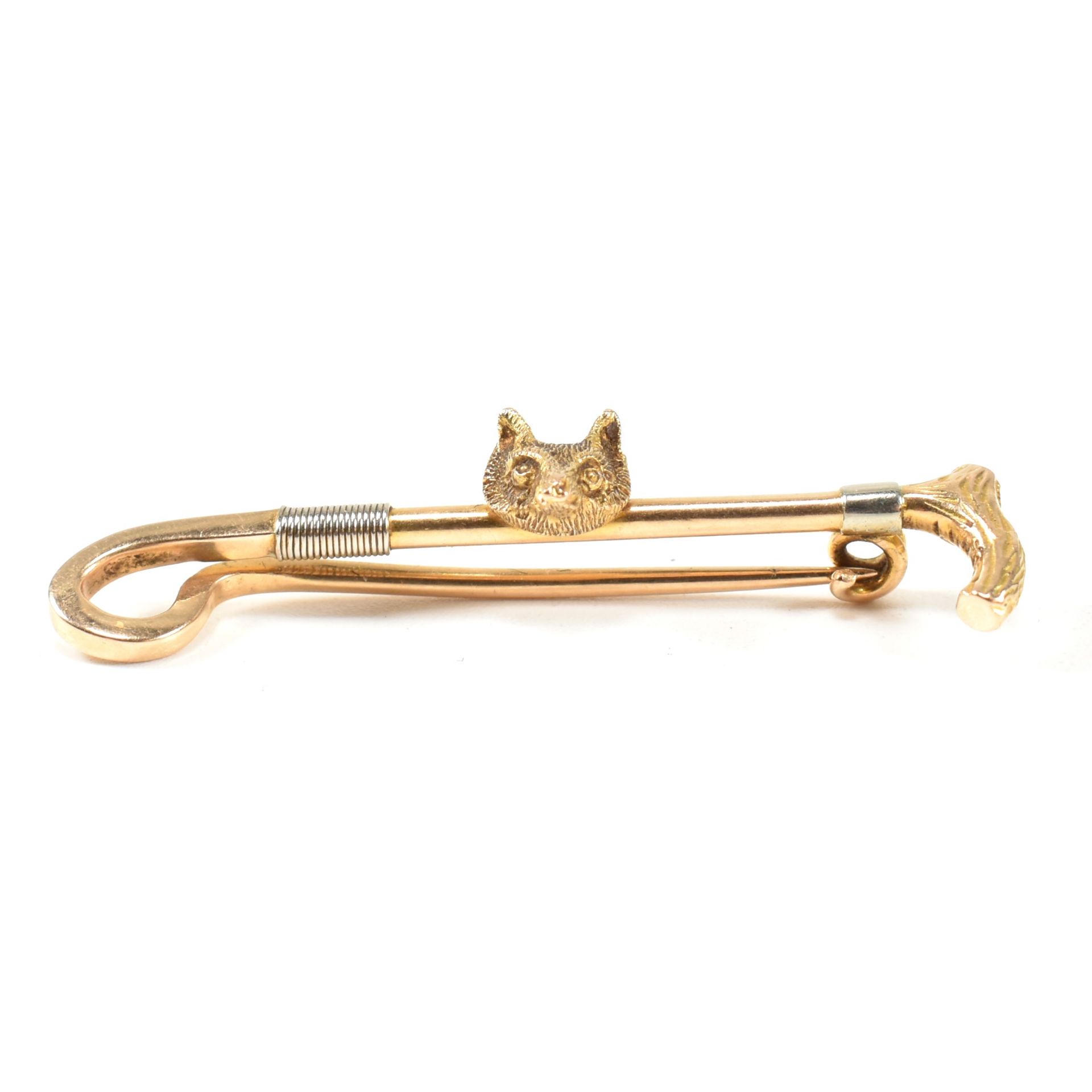 EARLY 20TH CENTURY HUNTING INTEREST FOX BROOCH PIN