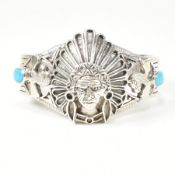 925 SILVER & TURQUOISE CUFF BANGLE