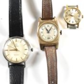 TWO OMEGA GENEVE WRISTWATCHES & ONE OTHER