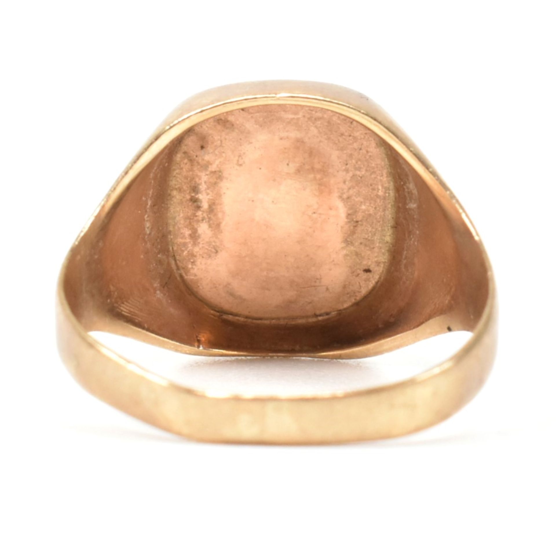 HALLMARKED 9CT GOLD ENGRAVED SIGNET RING - Bild 4 aus 9