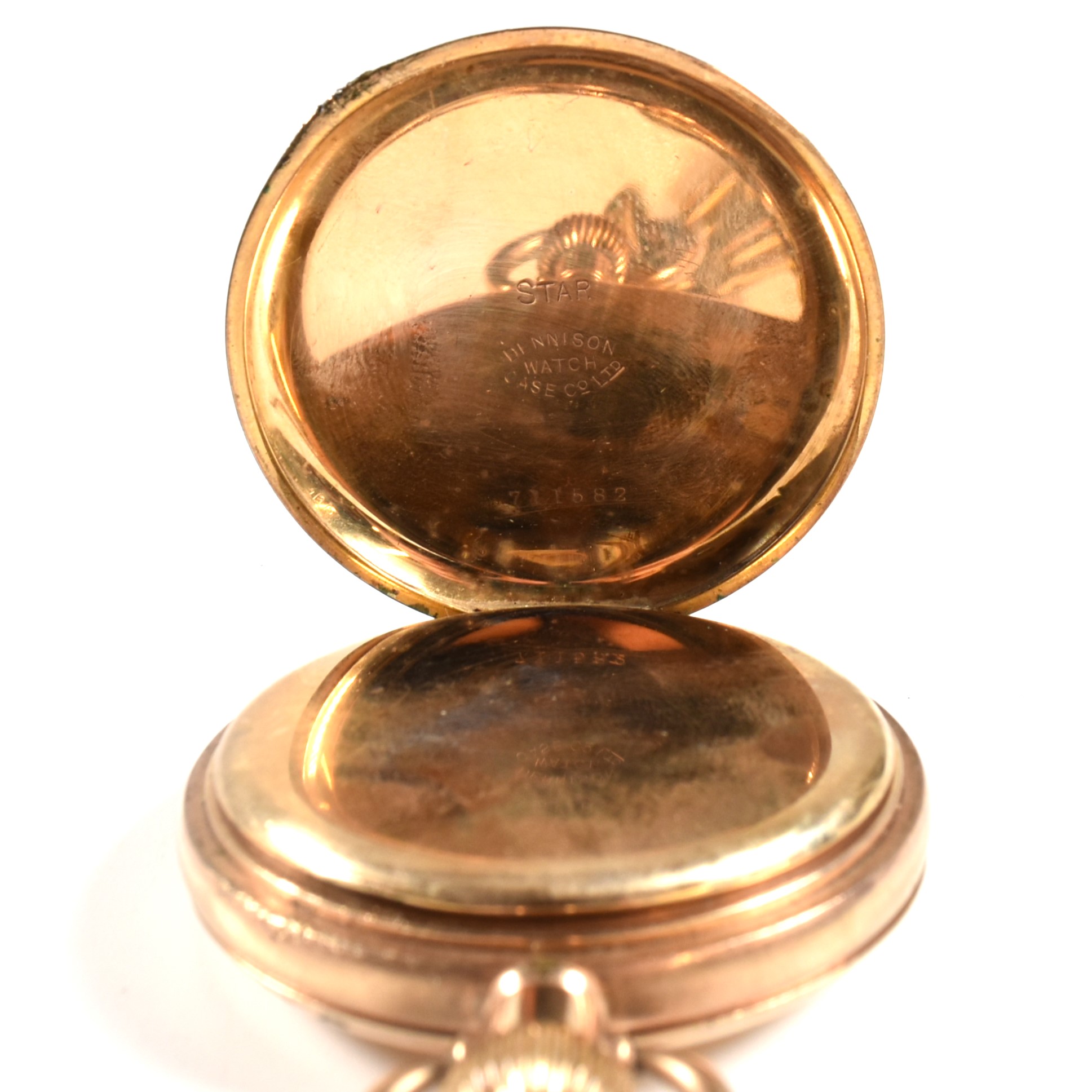 GOLD PLATED WALTHAM USA FULL HUNTER POCKET WATCH - Image 5 of 6